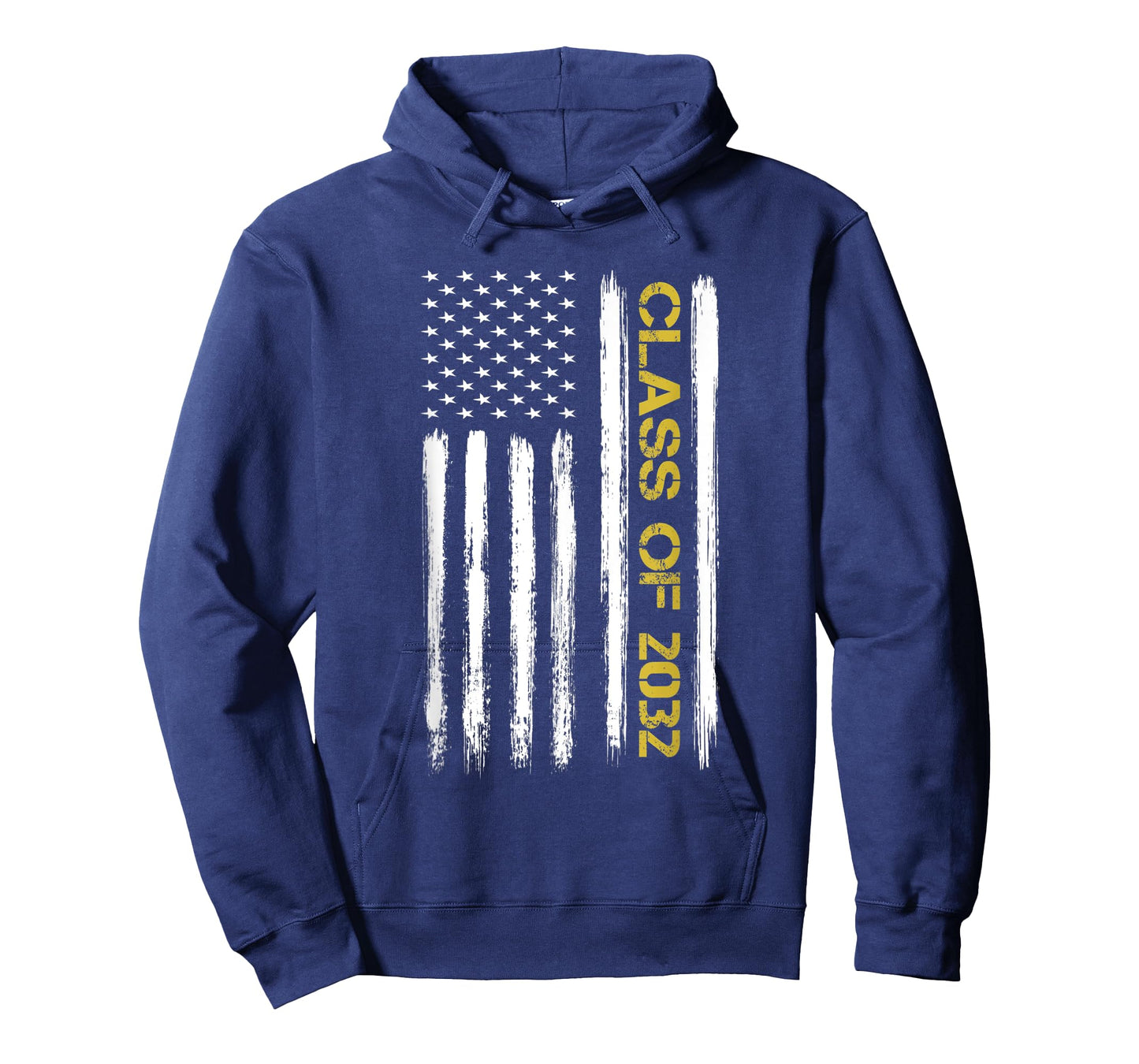 Senior Class Of 2032 Patriotic American Flag Graduation Gift T-Shirt for Women Kids Men