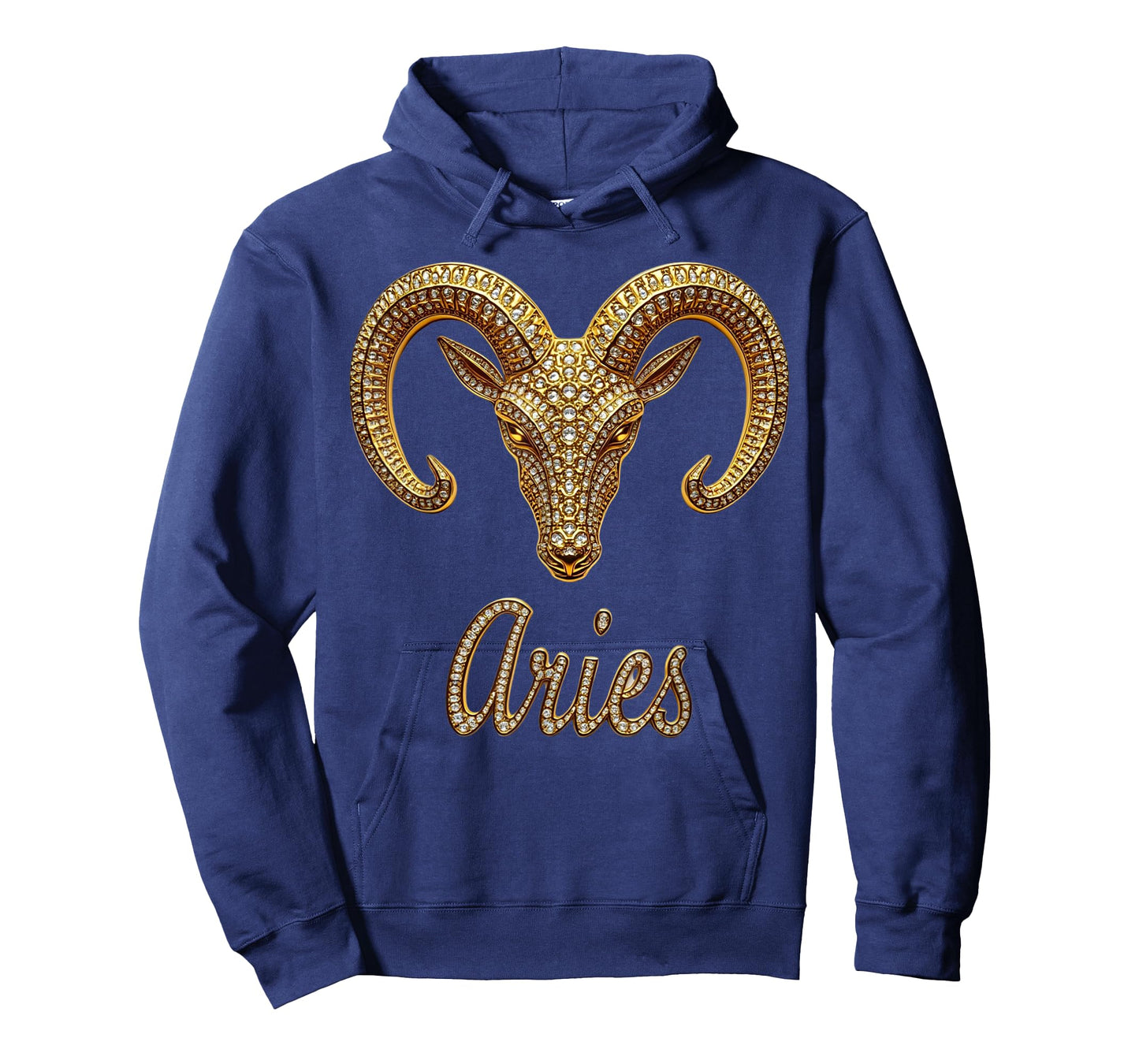 Fancy Gold and Diamond Graphic Aries Gift T-Shirt