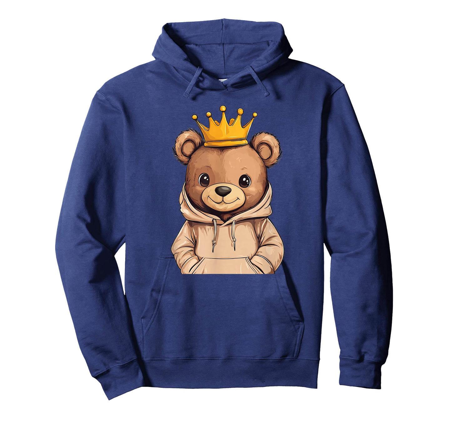 The Cool Teddy Bear King with a Royal Crown and Sweater T-Shirt