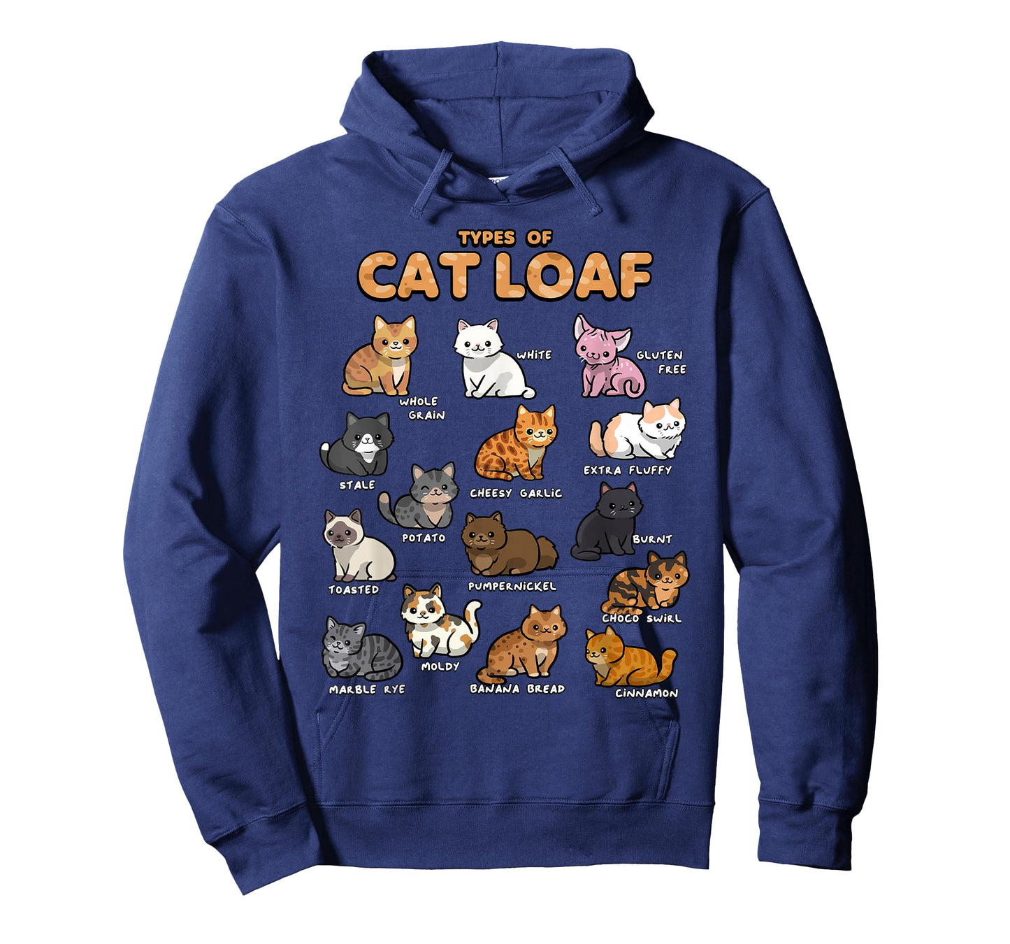 Types of Cat Loaf Cute Kitten Kawaii Cats, Cat Lover T-Shirt