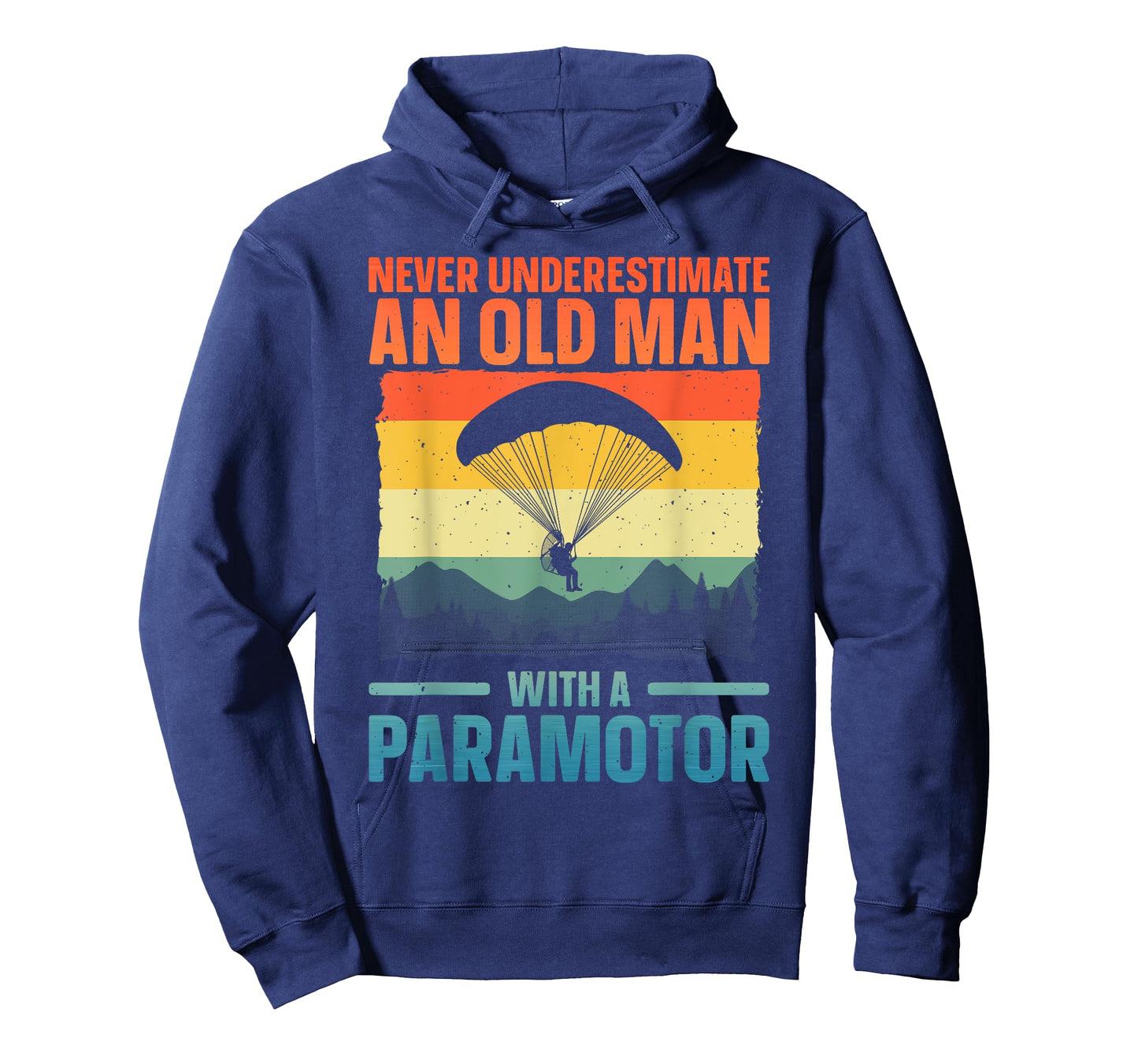 Cool Paramotor Art For Men Grandpa Paragliding Paramotoring T-Shirt