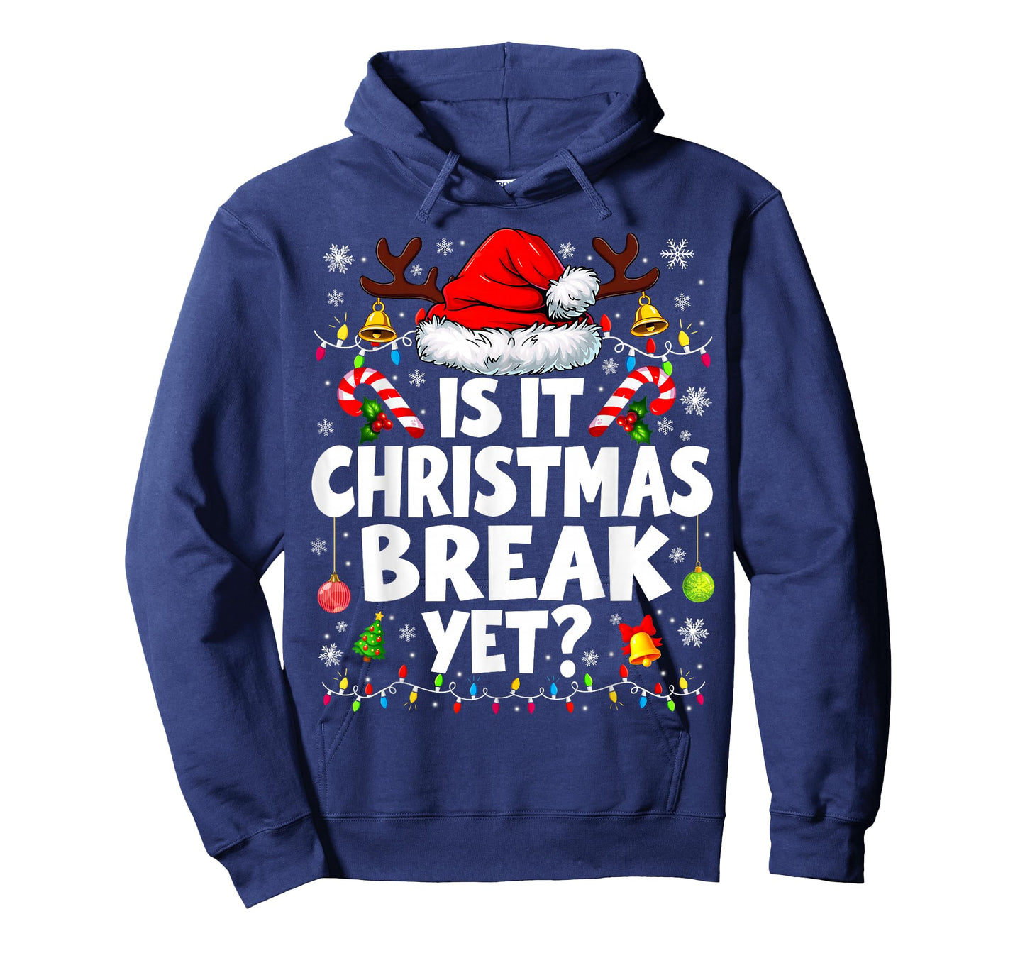 It is Christmas Break Yet Santa Pjs Pajamas Xmas Teacher T-Shirt