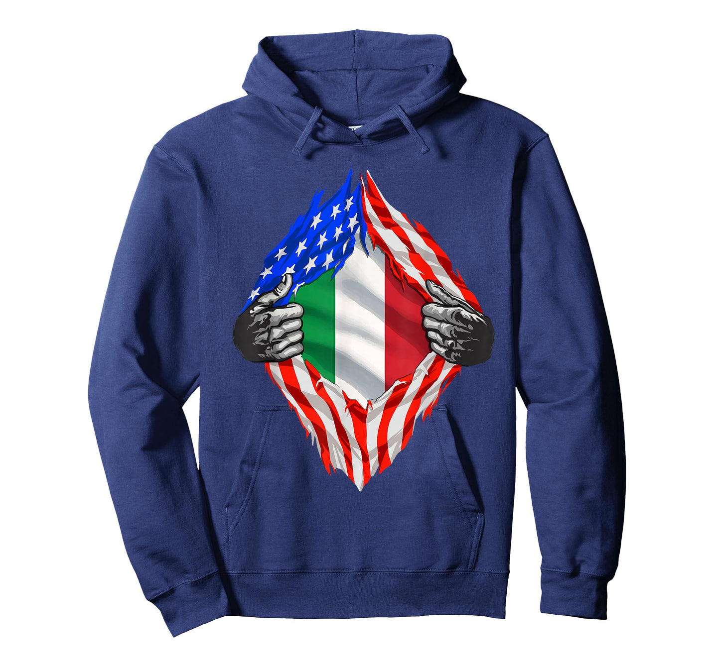 Italian American Flag T Shirt America Italy Roots Italian T-Shirt