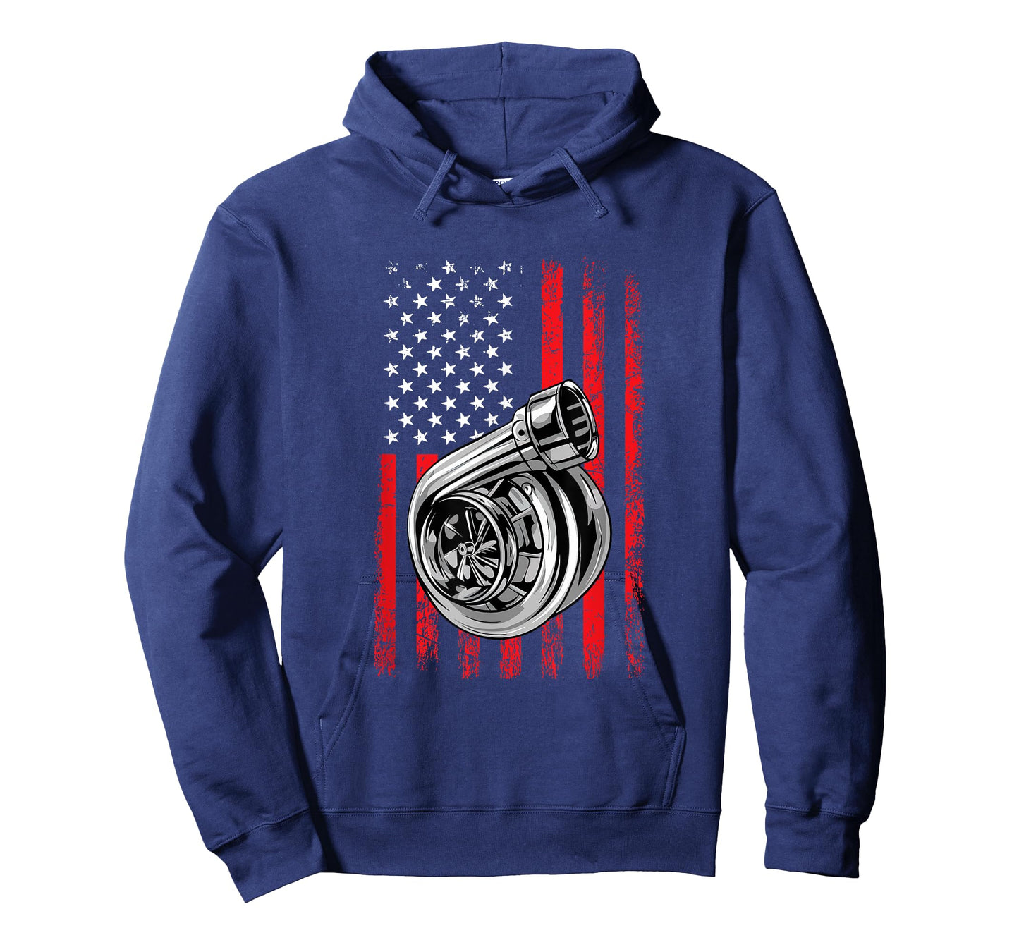 Turbo American Flag, racing turbo T-Shirt