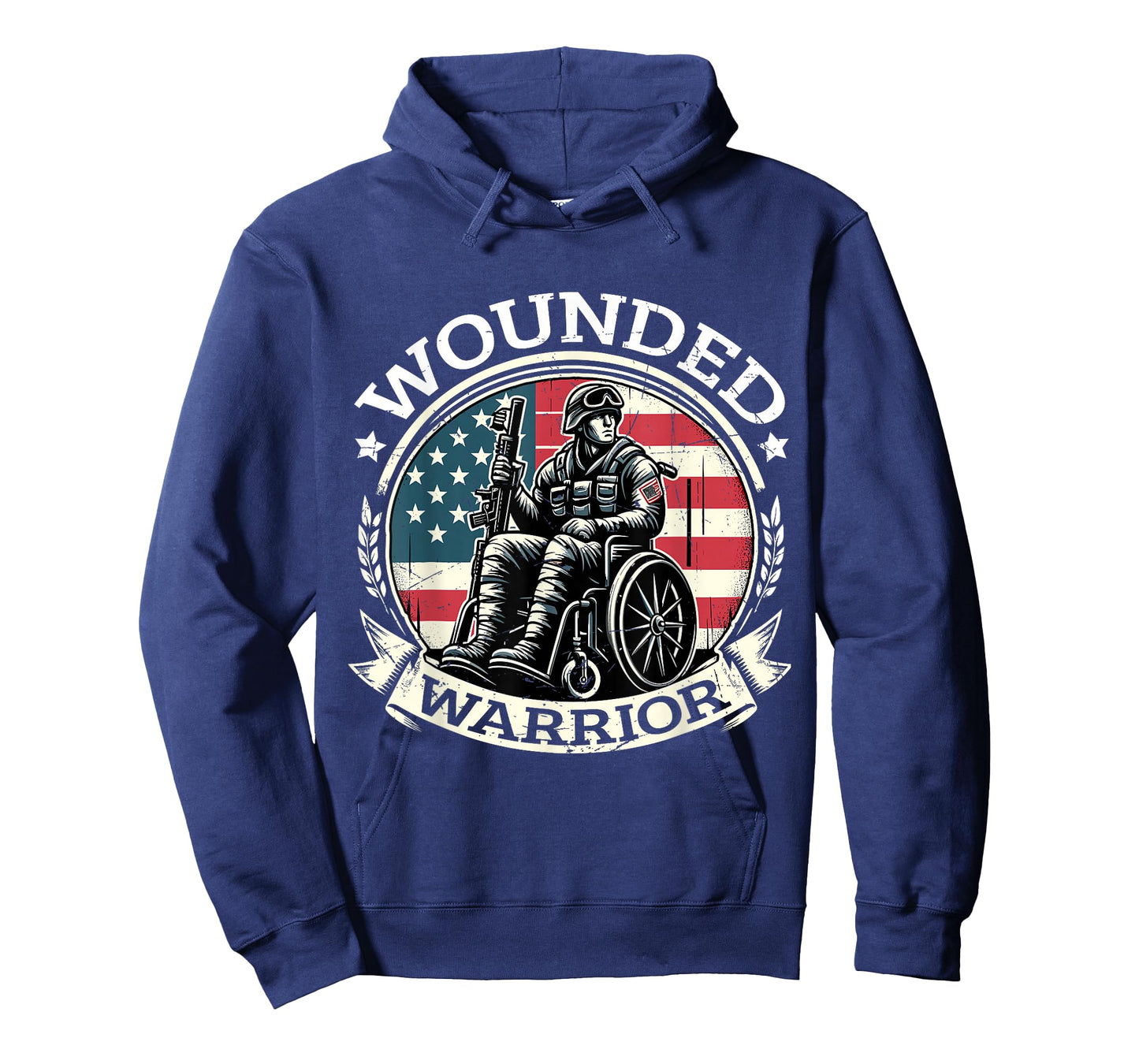 Wounded Warrior American Hero Veteran Military Support T-Shirt