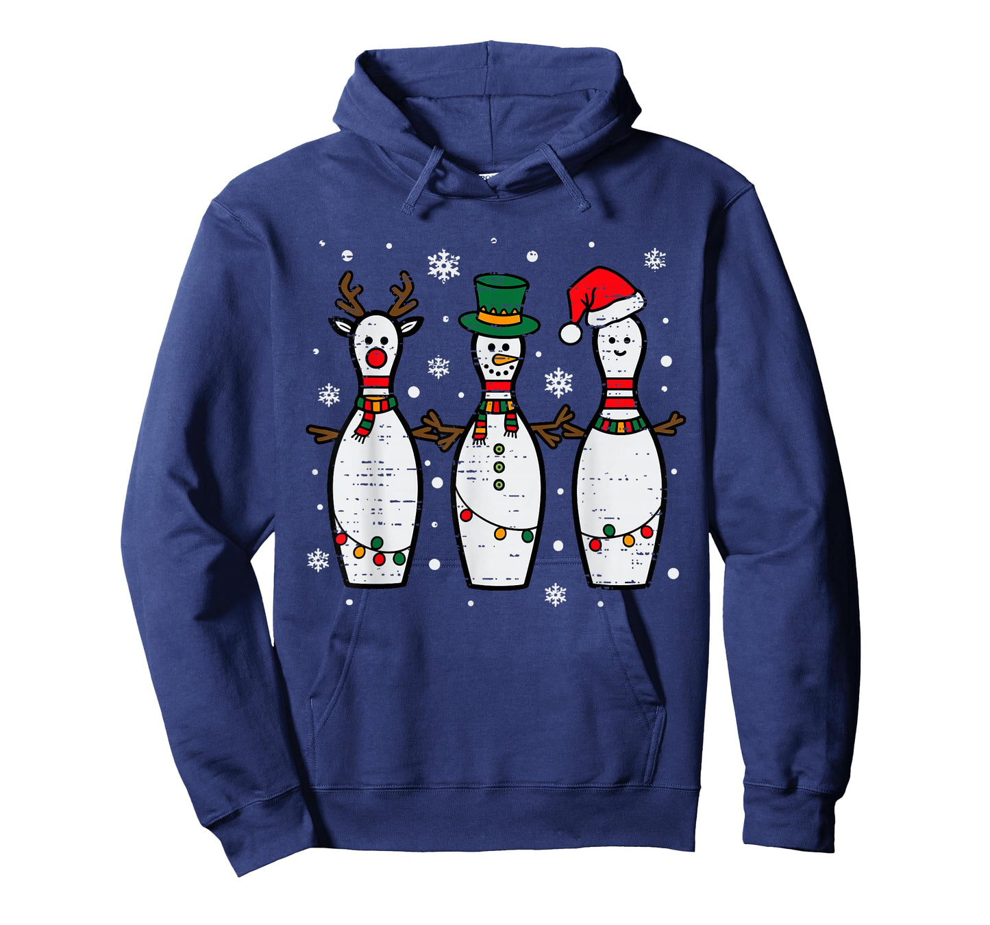 Christmas Bowling Hat Santa Bowler Xmas Sport Men Women Kids T-Shirt