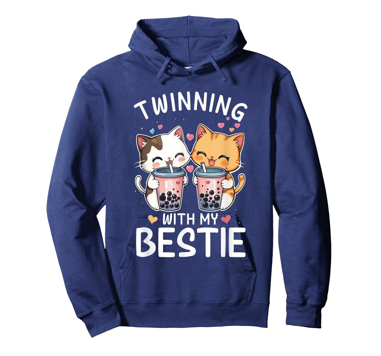 Cat Twinning With My Bestie Friends Spirit Week Girls Kids T-Shirt