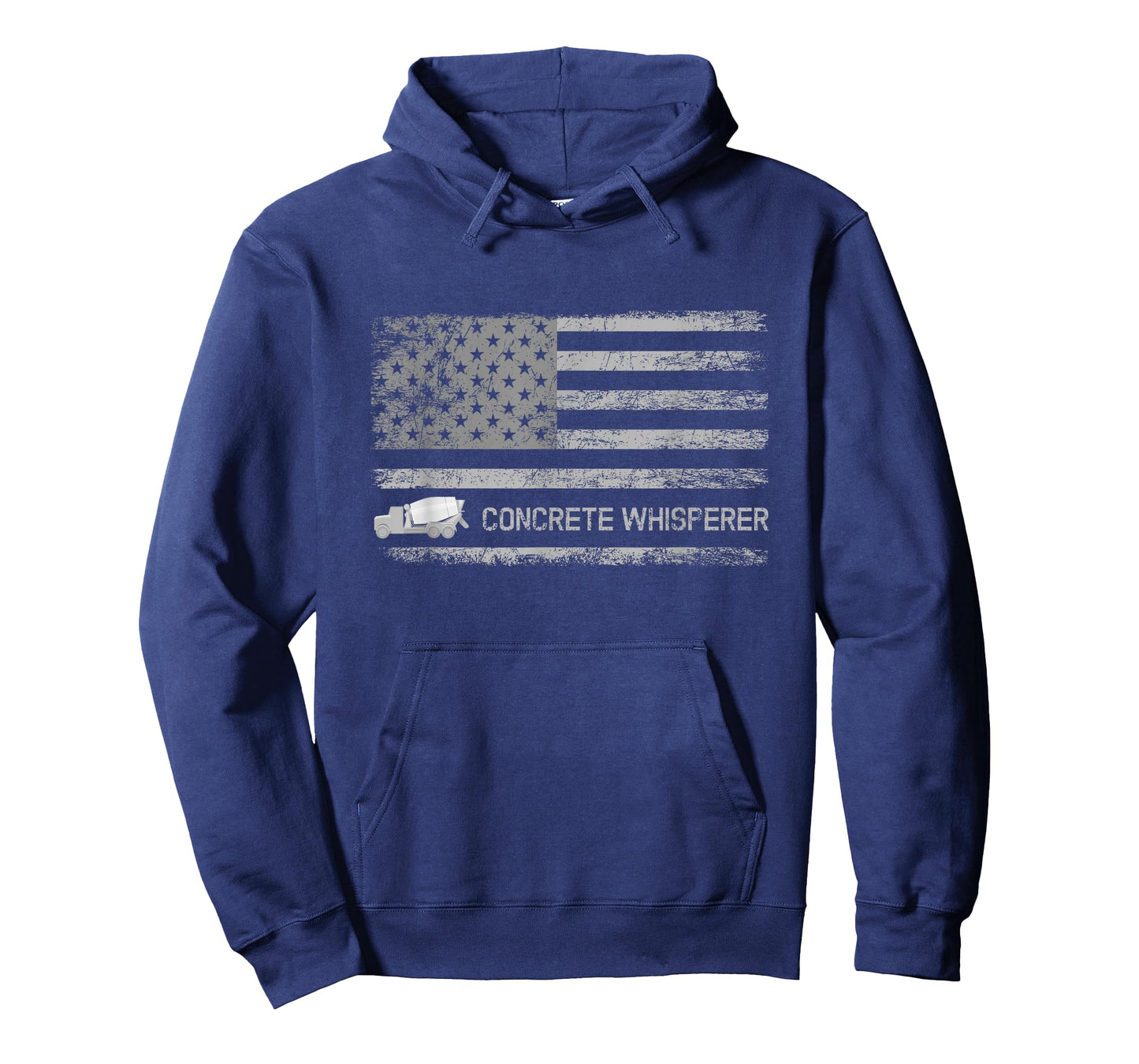 Concrete Finisher Concrete Whisperer American Flag Patriotic T-Shirt