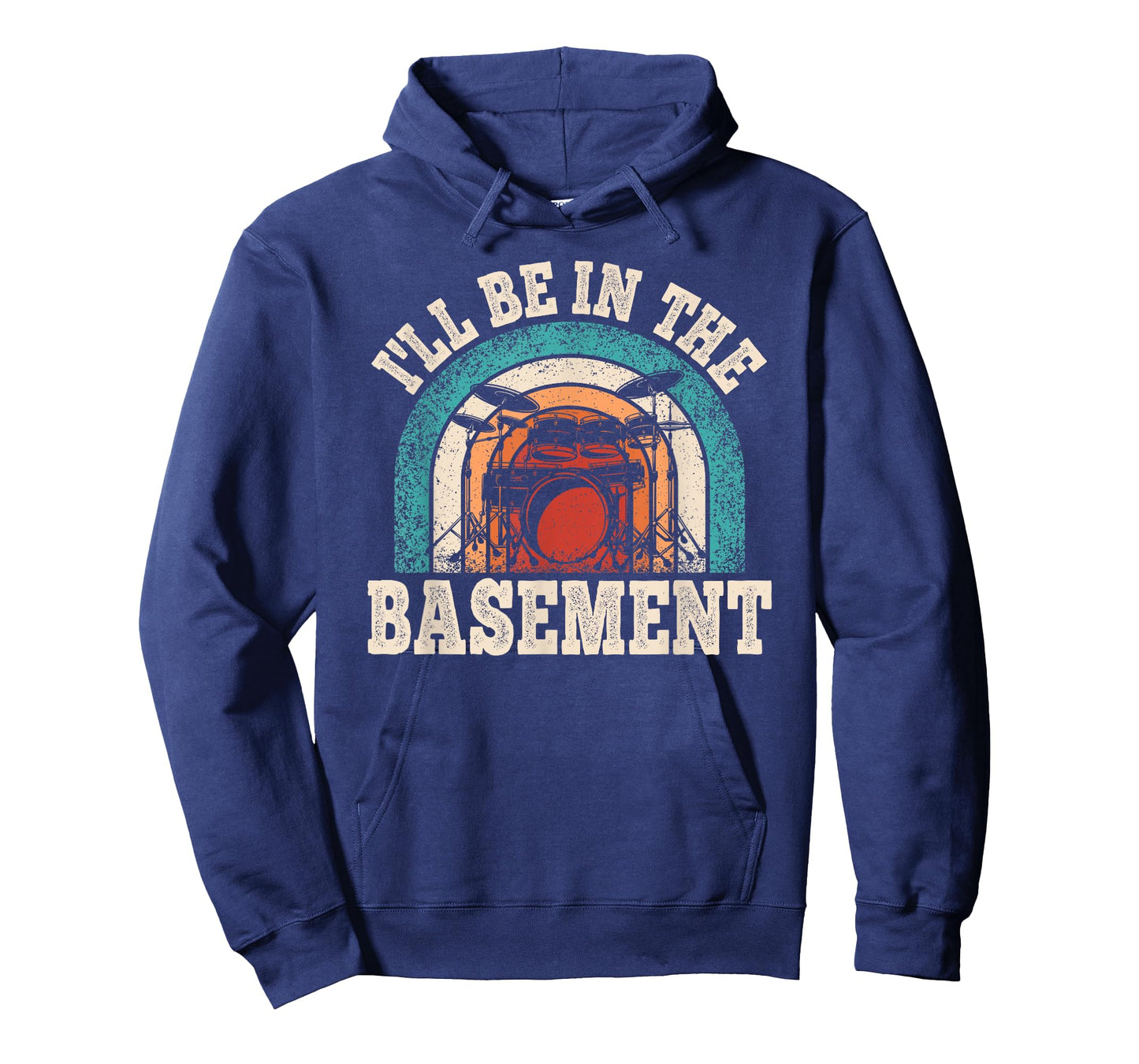 I'll Be In The Basement Drummer Funny Drumming Lover Drum T-Shirt