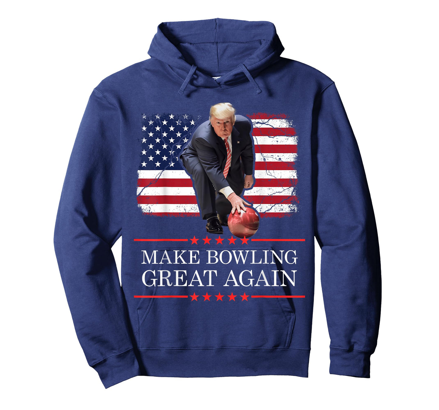 Make Bowling Great Again - Funny Trump Bowling Player T-Shirt