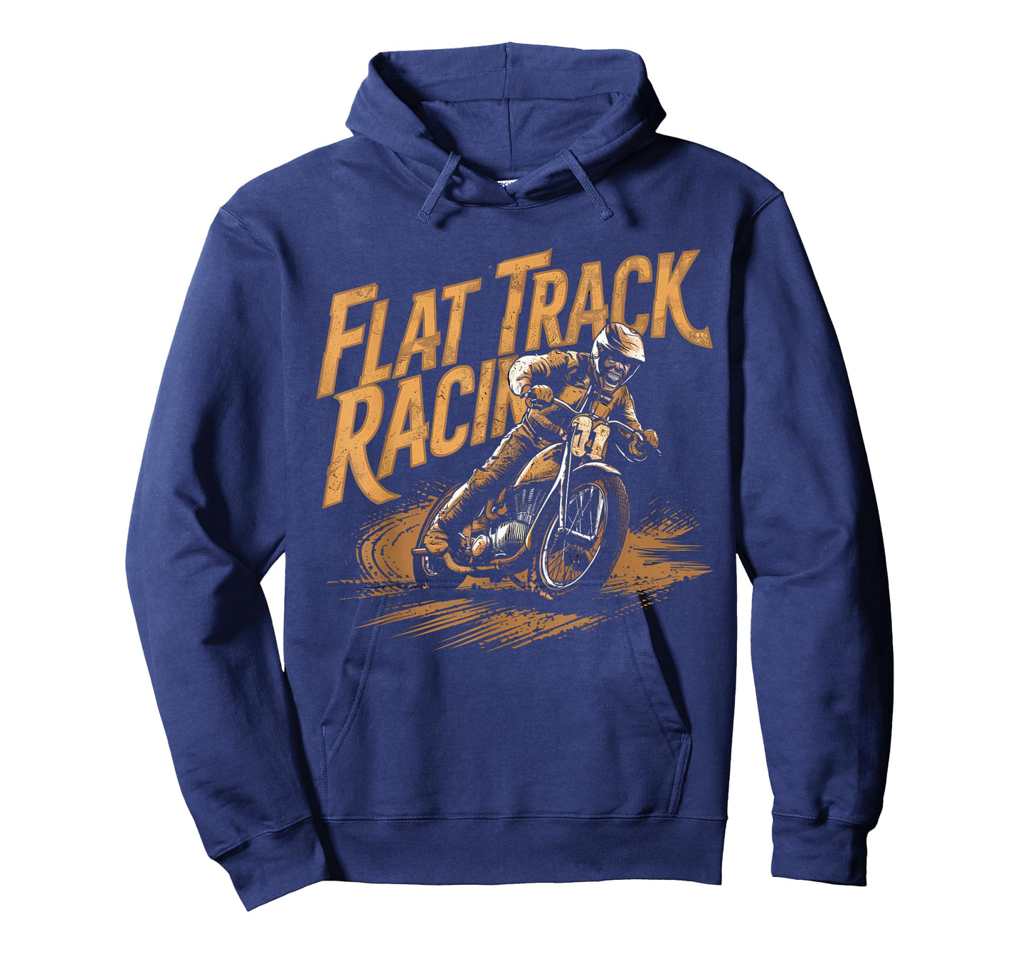 Flat Track Motorcycle Racing American Flag Speedway Dirt T-Shirt
