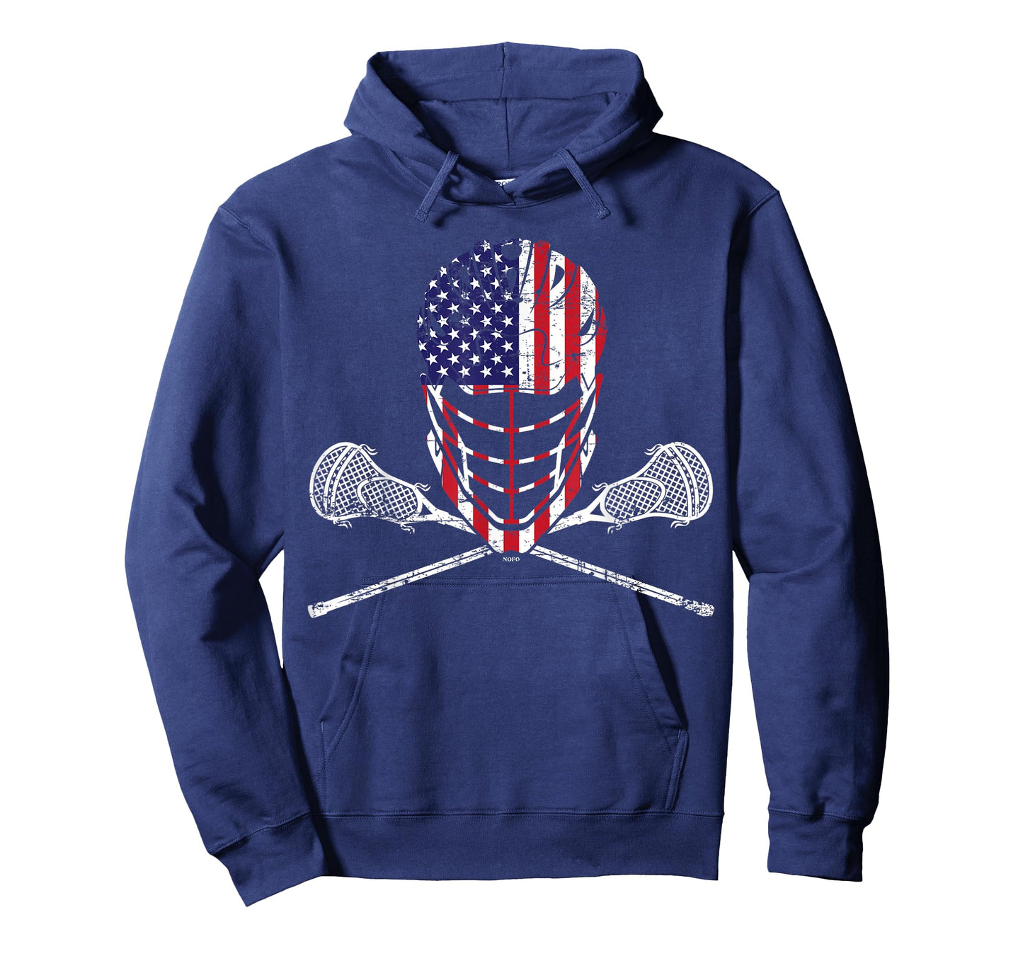 Lacrosse Helmet and Sticks, American Flag Lax Helmet T-Shirt T-Shirt