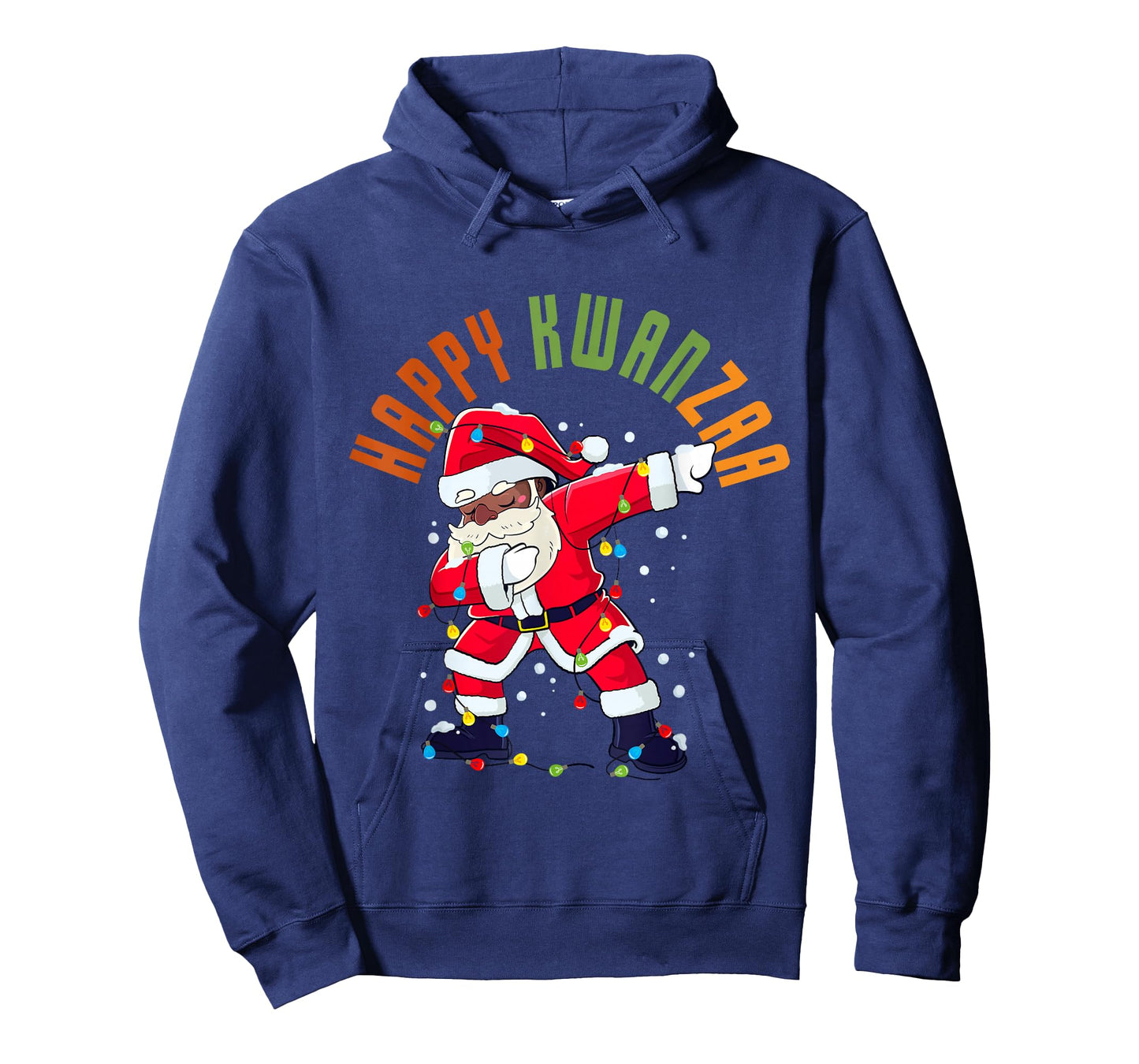 Happy Kwanzaa Black Christmas Funny Santa Dab Dance Men Boys T-Shirt