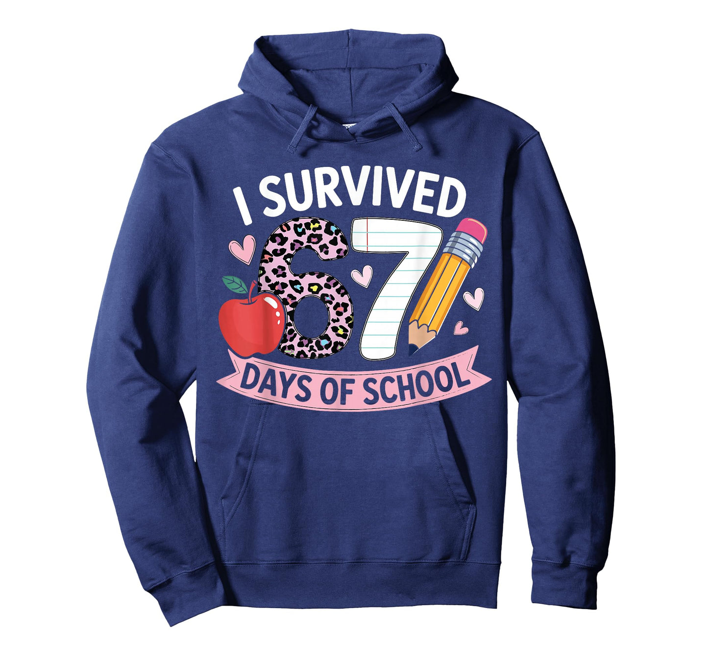 I Survived 67 Days of School Funny Meme Student Teacher T-Shirt