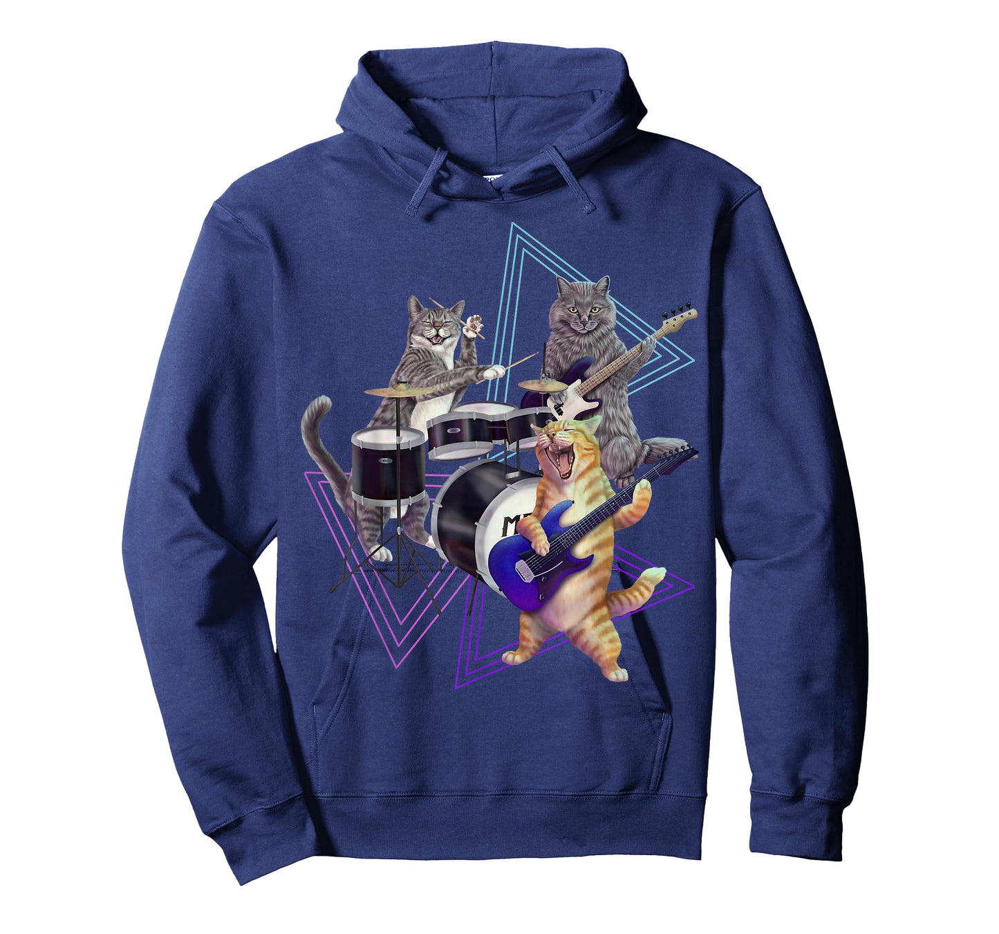 Cat band - Rock kitties on bass, guitar, and drum set T-Shirt