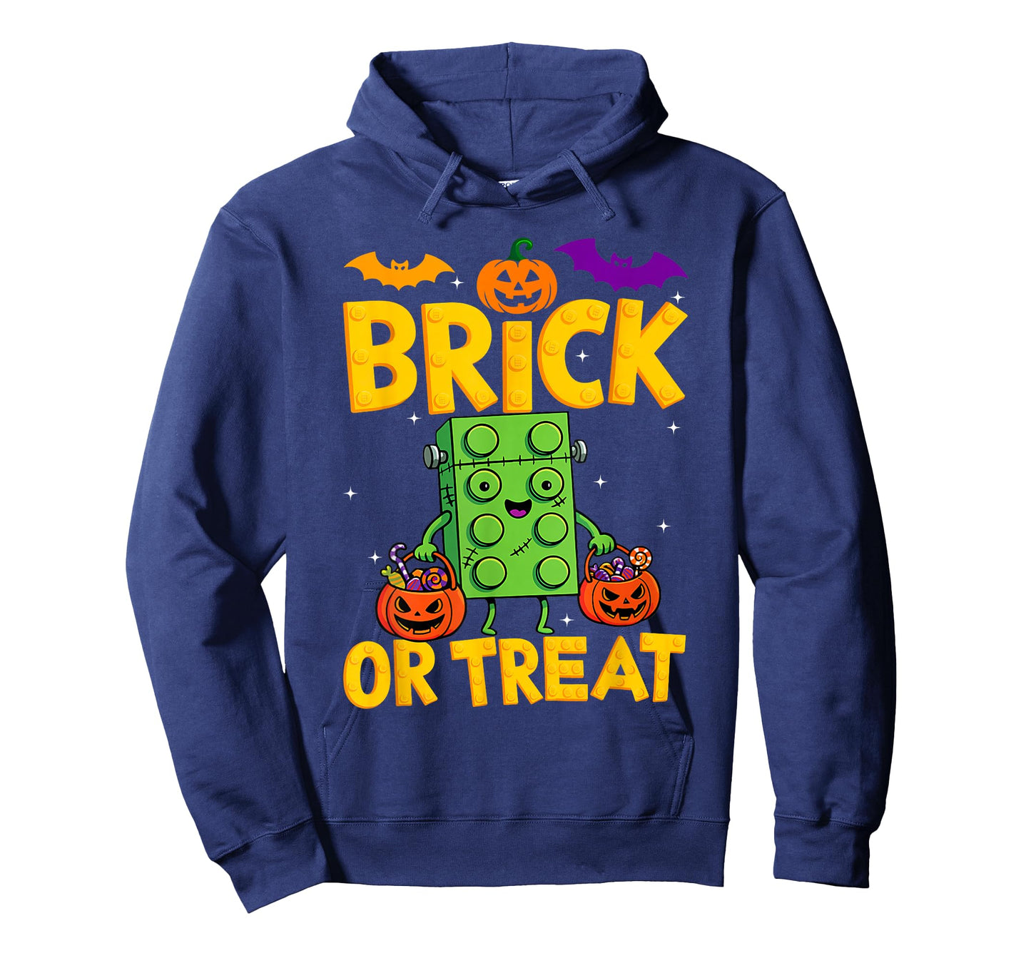 Brick or Treat Halloween Master Builder Blocks Building Kids T-Shirt