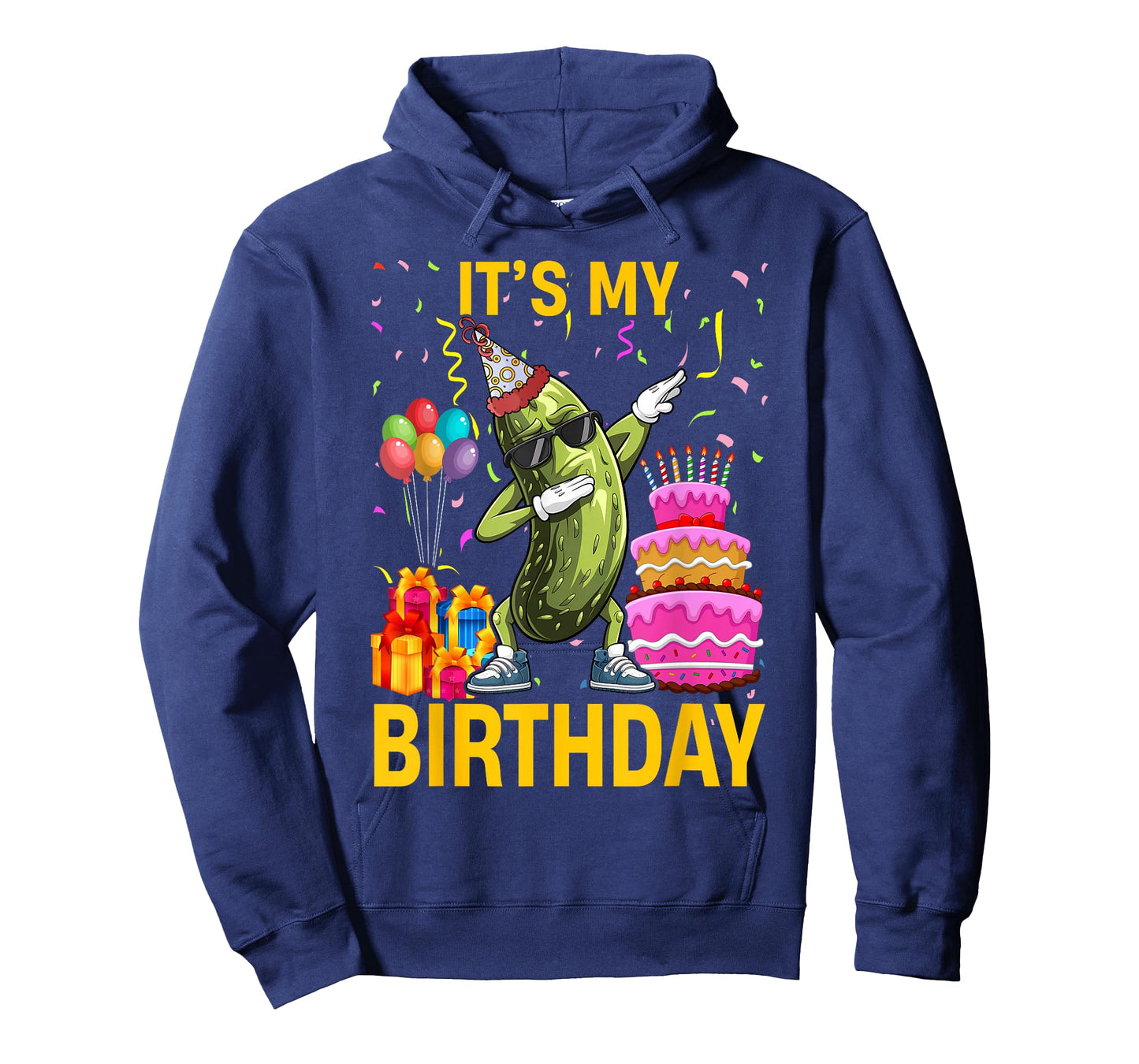 Cucumber Funny Dabbing Pickle Its My Birthday Men Women Kids T-Shirt