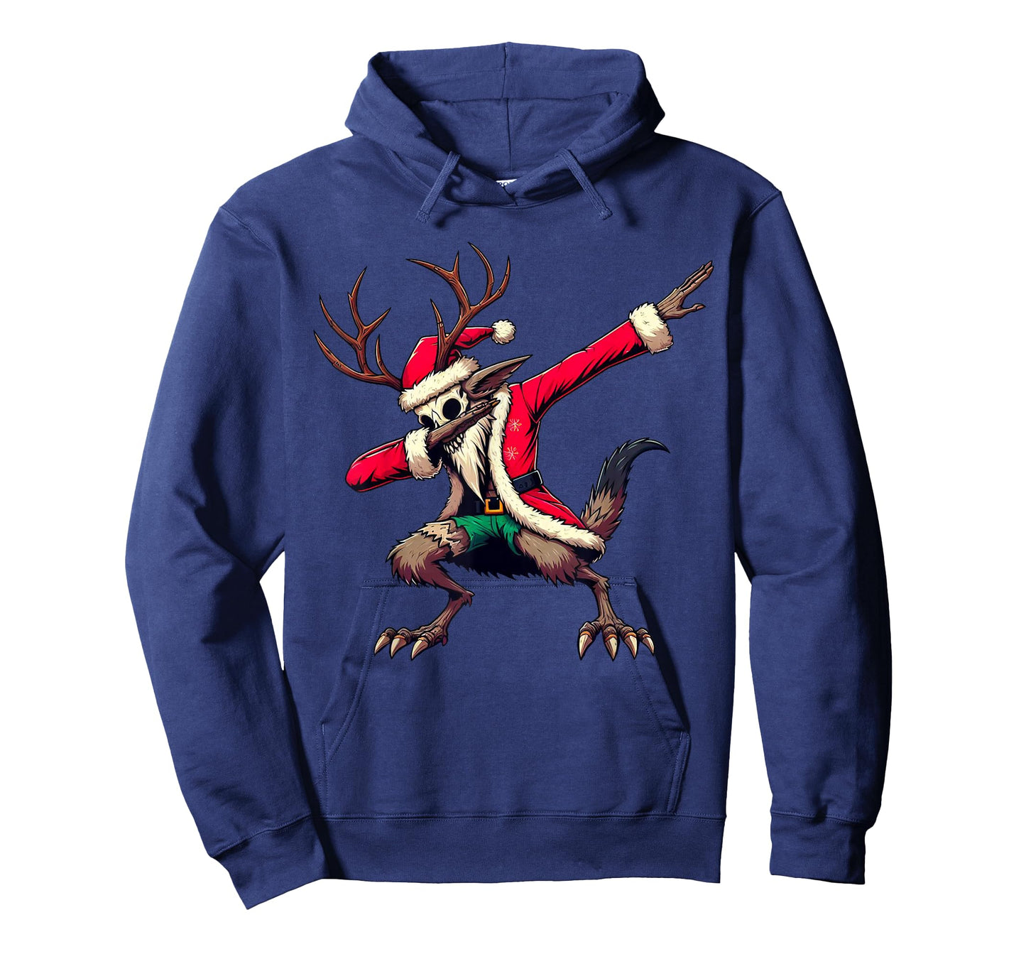Funny Santa Wendigo Christmas Dabbing Cryptid cryptozoology T-Shirt