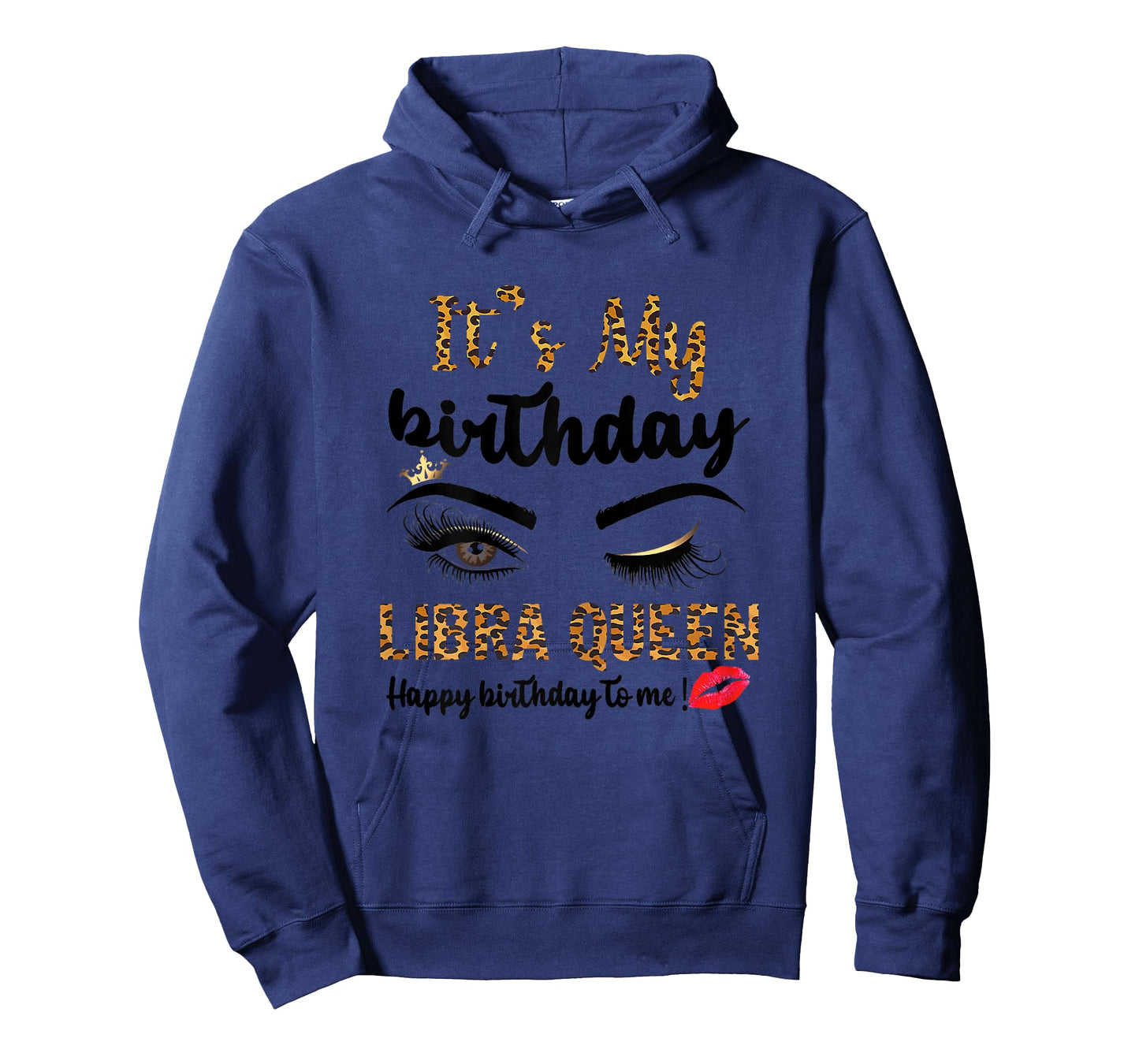 Leopard Women Libra Queen It's My Birthday Libra Girl T-Shirt