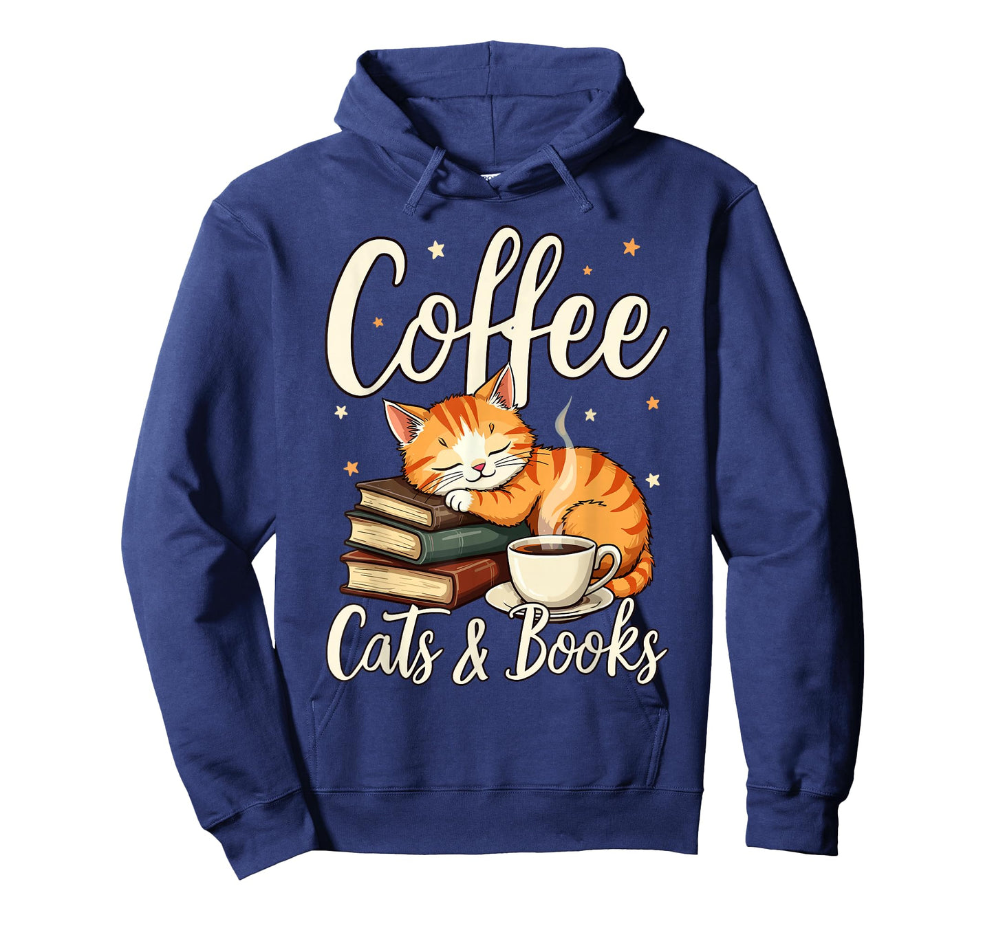 Coffee Cats And Books Lover, For Women & Men, Funny Coffee T-Shirt