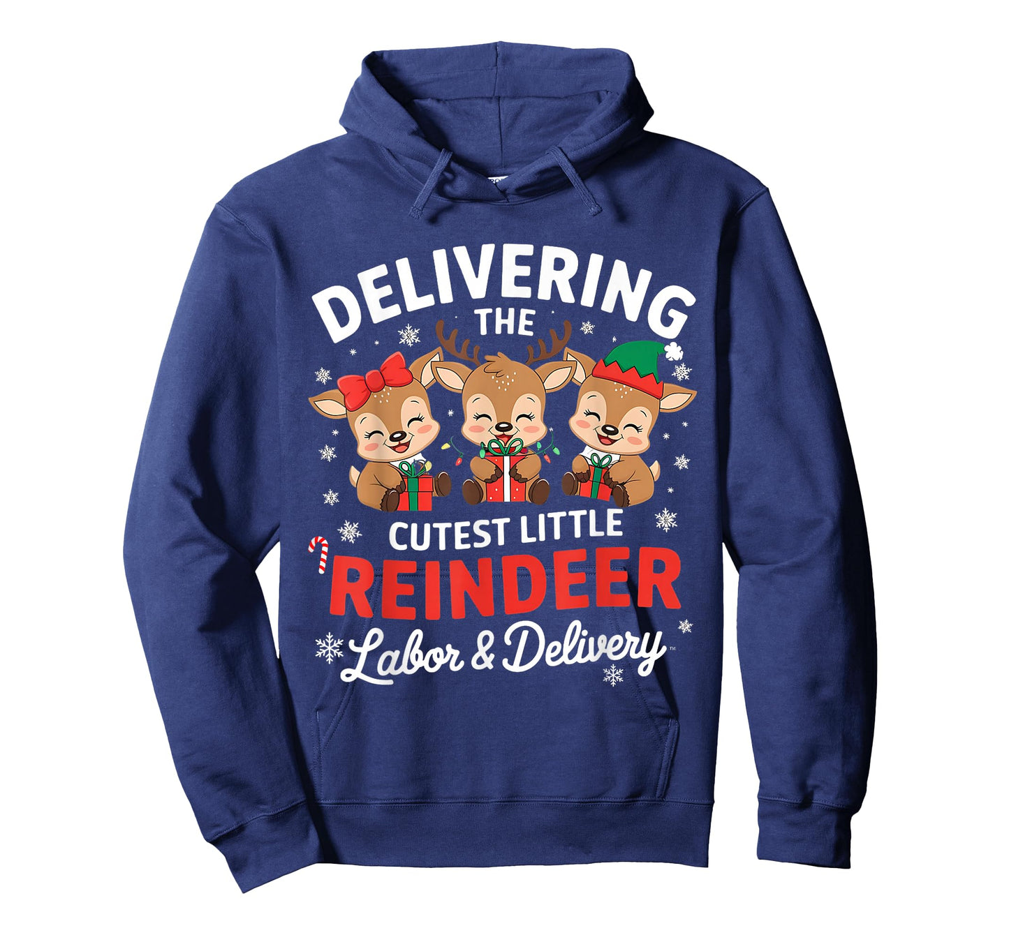 Christmas Delivering the Cutest Reindeer Labor and Delivery T-Shirt