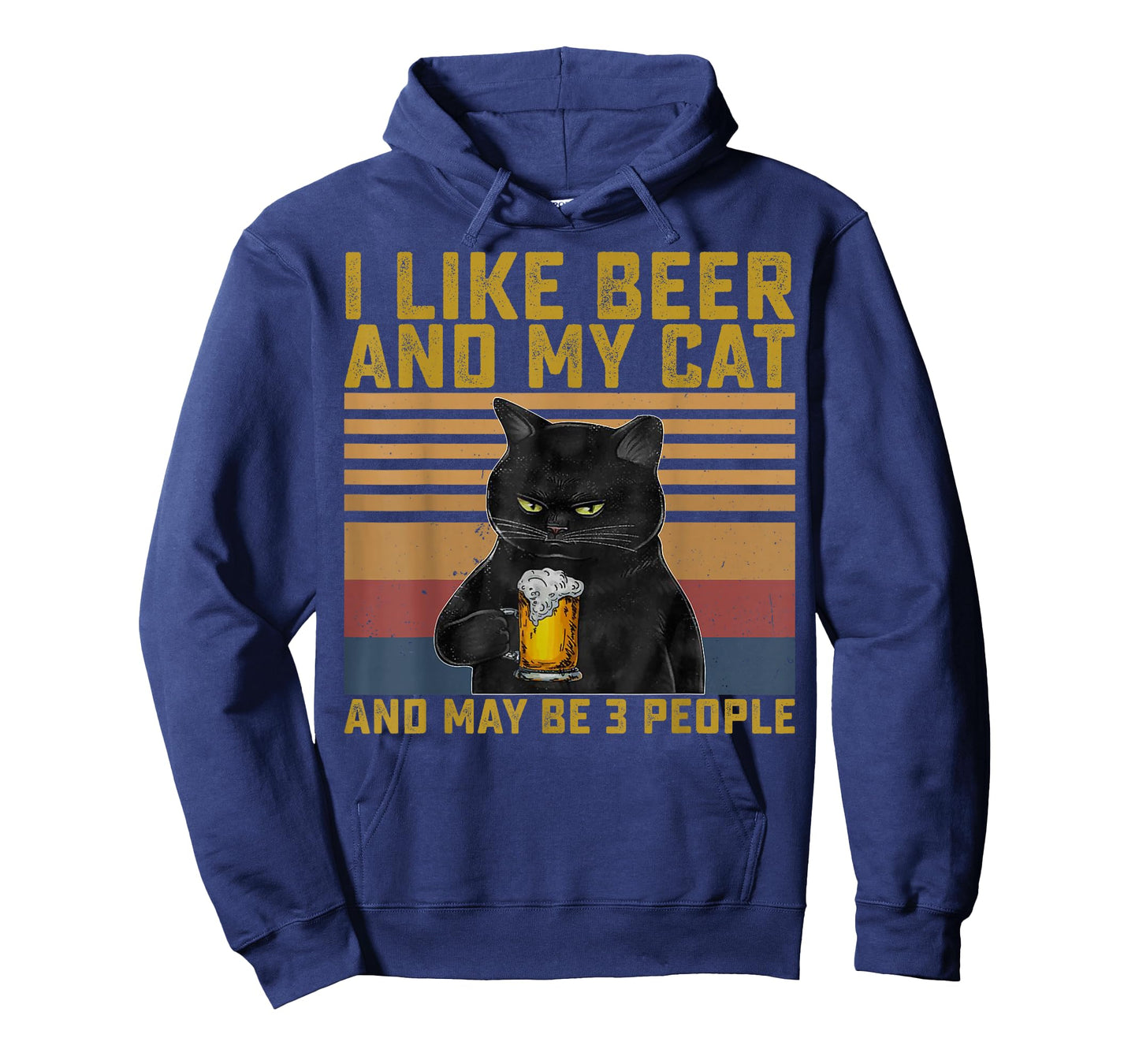 I Like Beer My Cat and Maybe 3 People Cat Lovers Gift T-Shirt