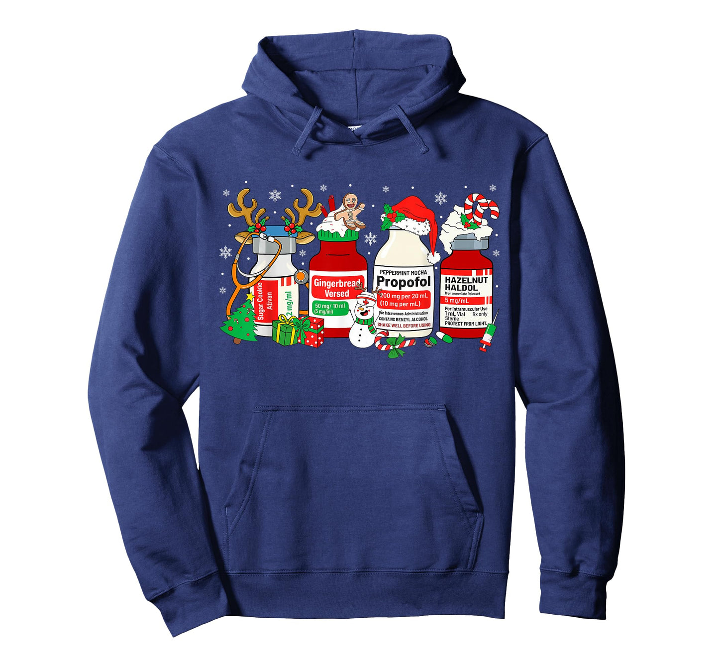Christmas Nurse Peppermint Mocha Propofol ER ED ICU RN Nurse T-Shirt