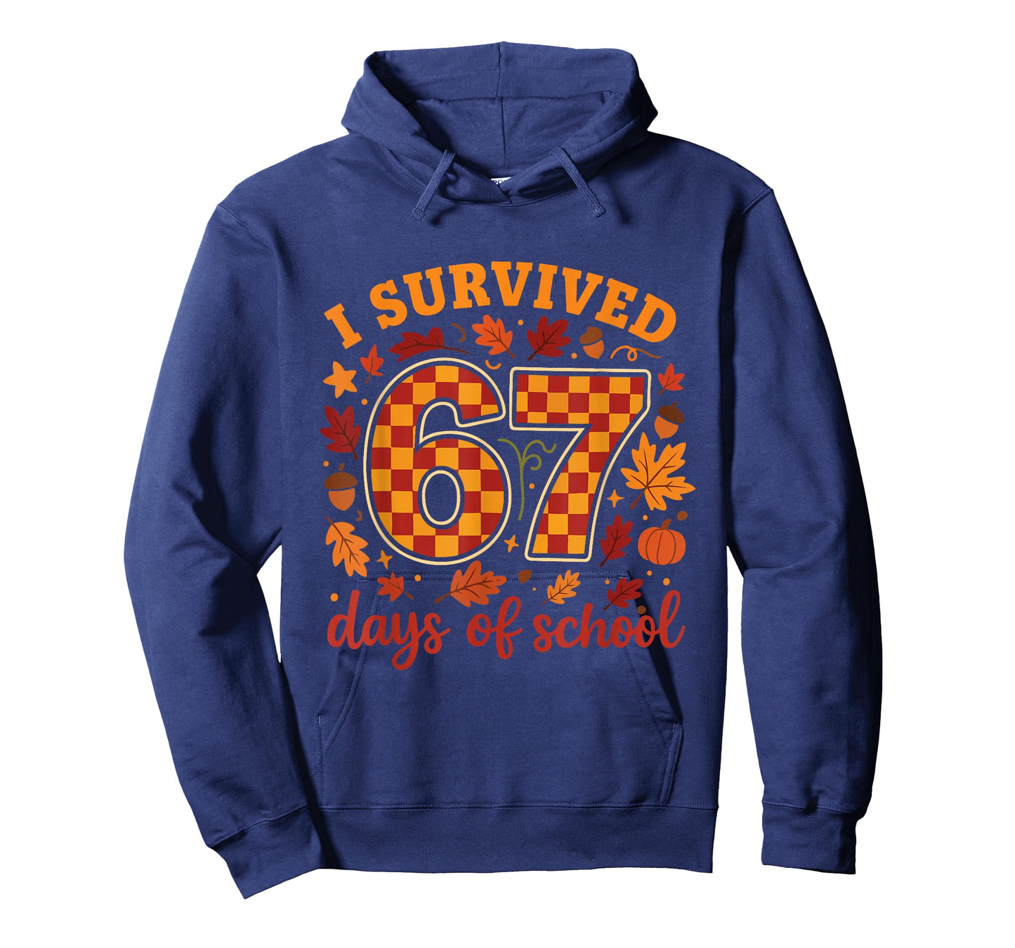 I Survived 67 Days of School Funny Teacher Thanksgiving Fall T-Shirt