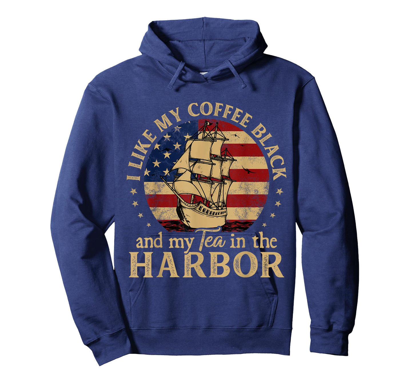 I Like My Coffee Black and My Tea in The Harbor Us History T-Shirt