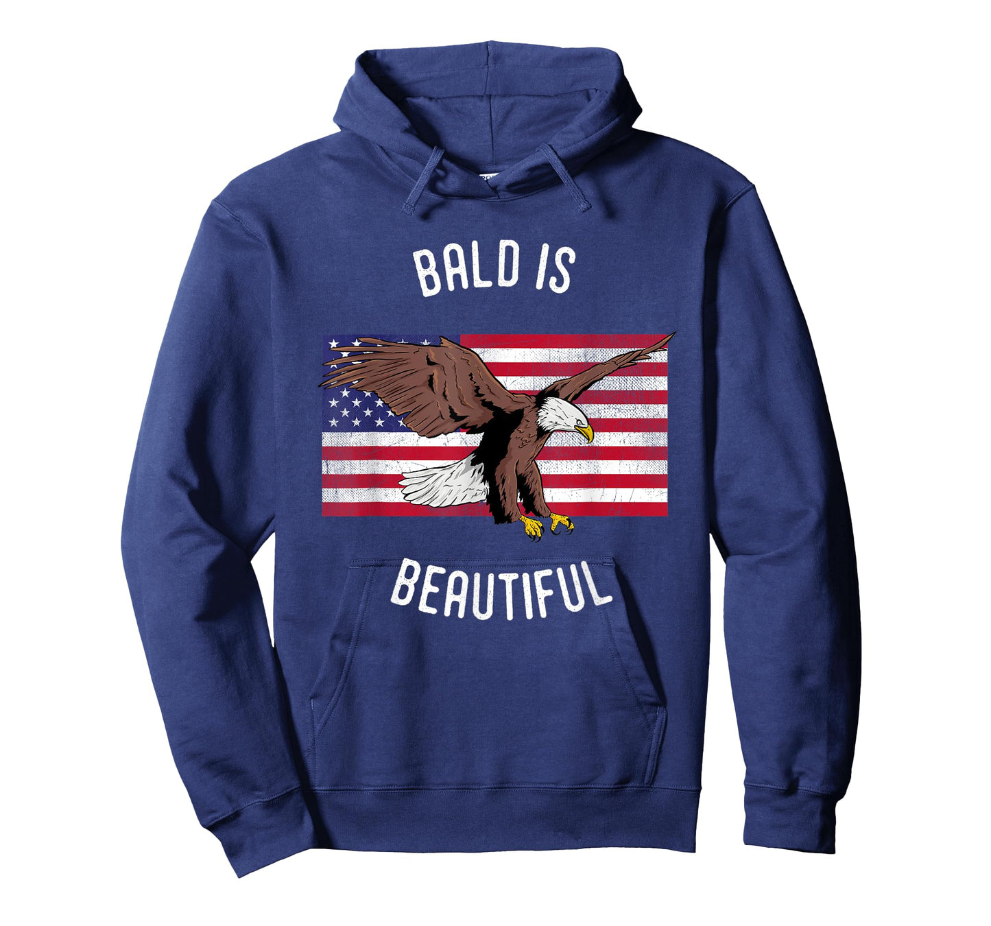 Funny Bald is Beautiful USA Bald Eagle T-Shirt