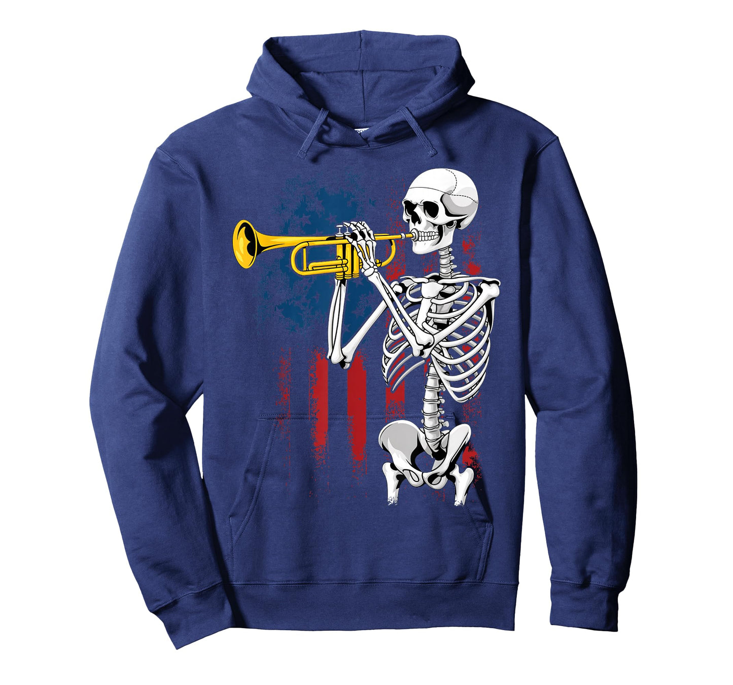 Trumpet Lover Forever - Skeleton Playing Trumpet T-Shirt
