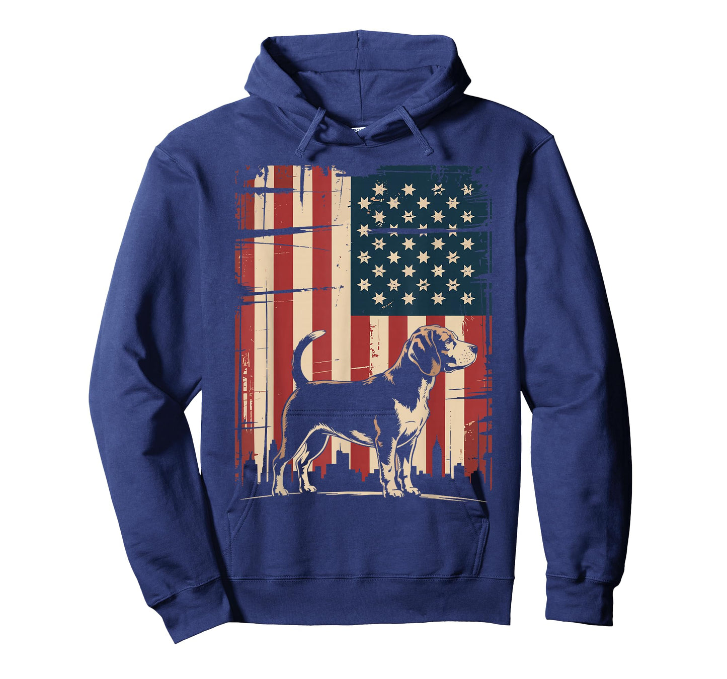 Beagle 4th Of July American Flag Patriotic USA Flag T-Shirt