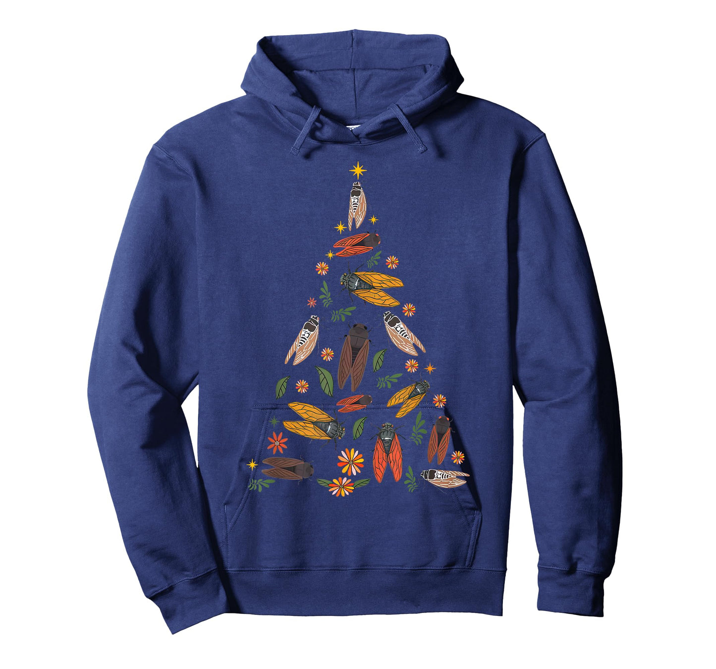 Cicada Christmas Tree Entomologist Bug Insect Nature Lover T-Shirt