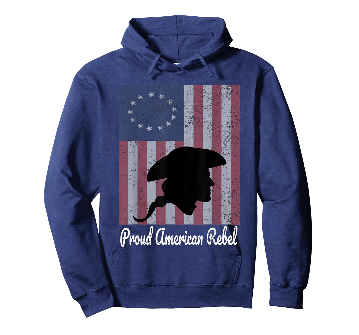 Betsy Ross 1776 Colonial Battle Flag Proud American Rebel T-Shirt