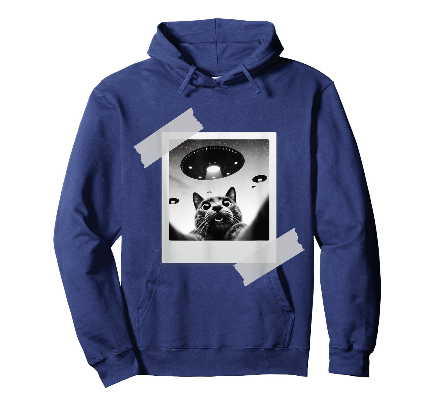 Cat Selfie With Alien UFO Funny Cat Gifts For Men Women Kids T-Shirt