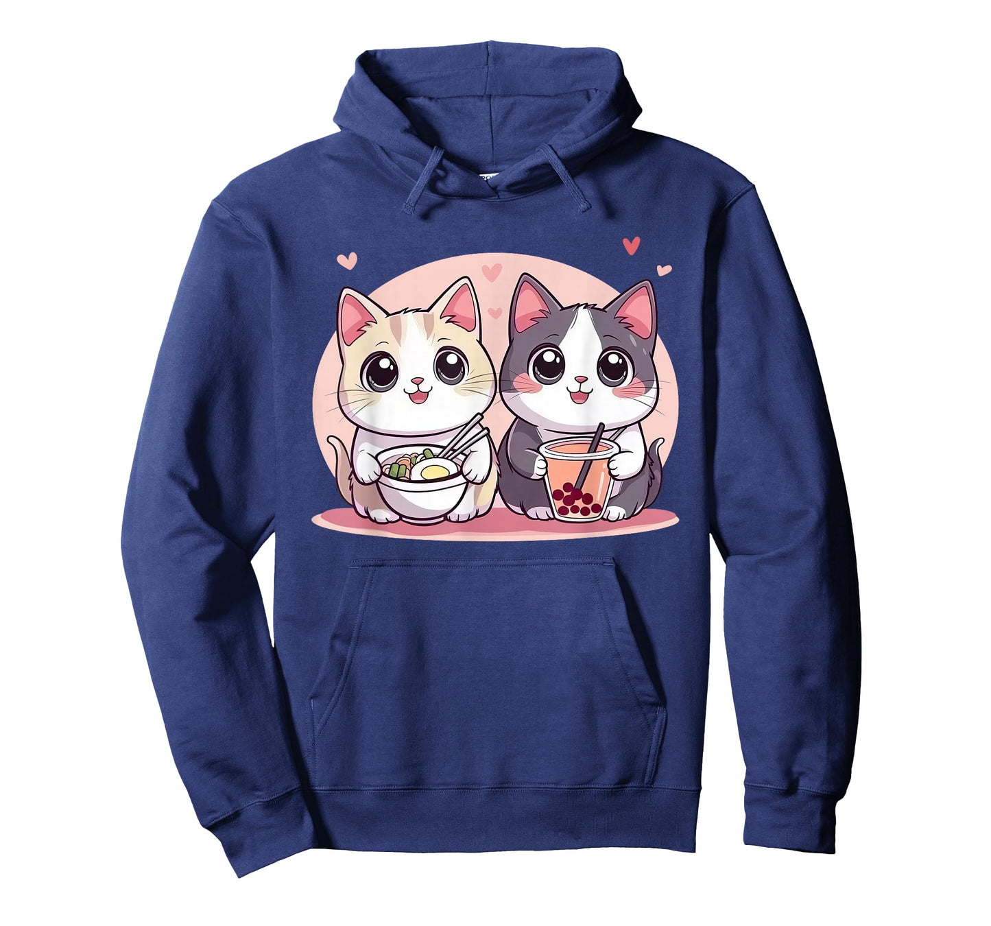 Cool Tees Funny Boba Ramen Cats Kawaii Anime Japan Cute Neko Cat T-Shirt