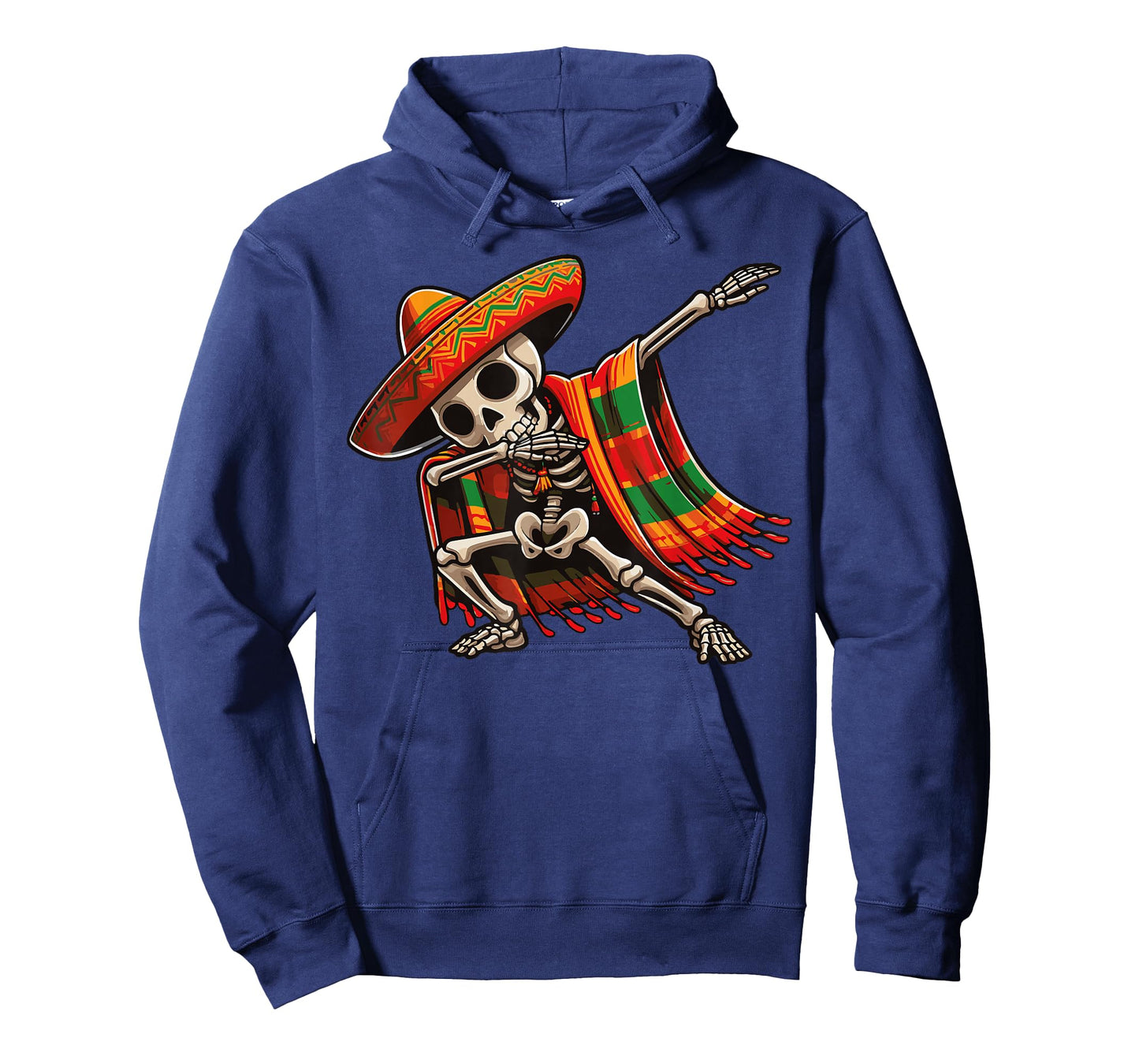 Dab Mexican Skeleton Poncho Sombrero Cinco de Mayo Skeleton T-Shirt