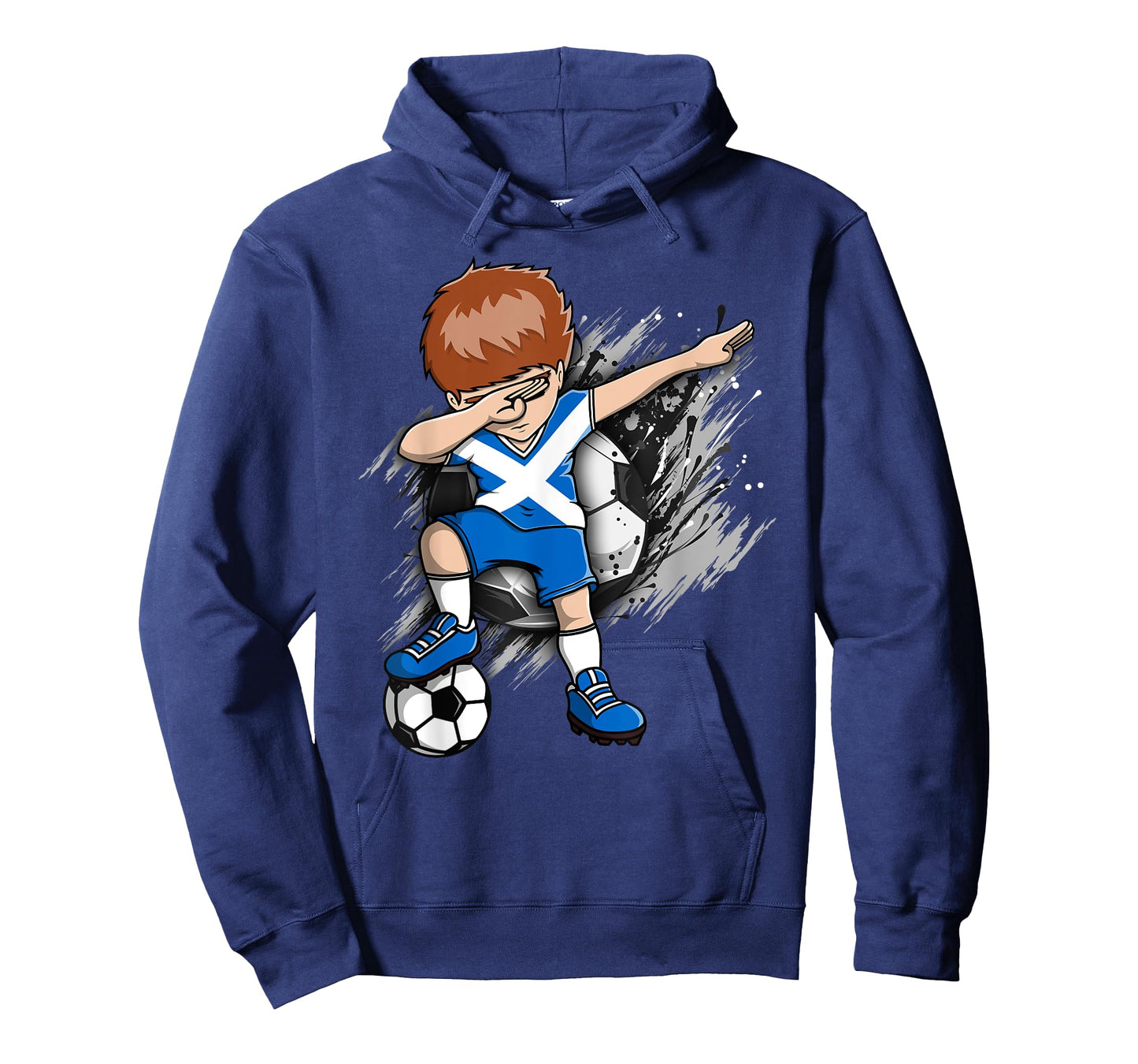 Dabbing Soccer Boy - Scotland Jersey Scottish Football Fans T-Shirt