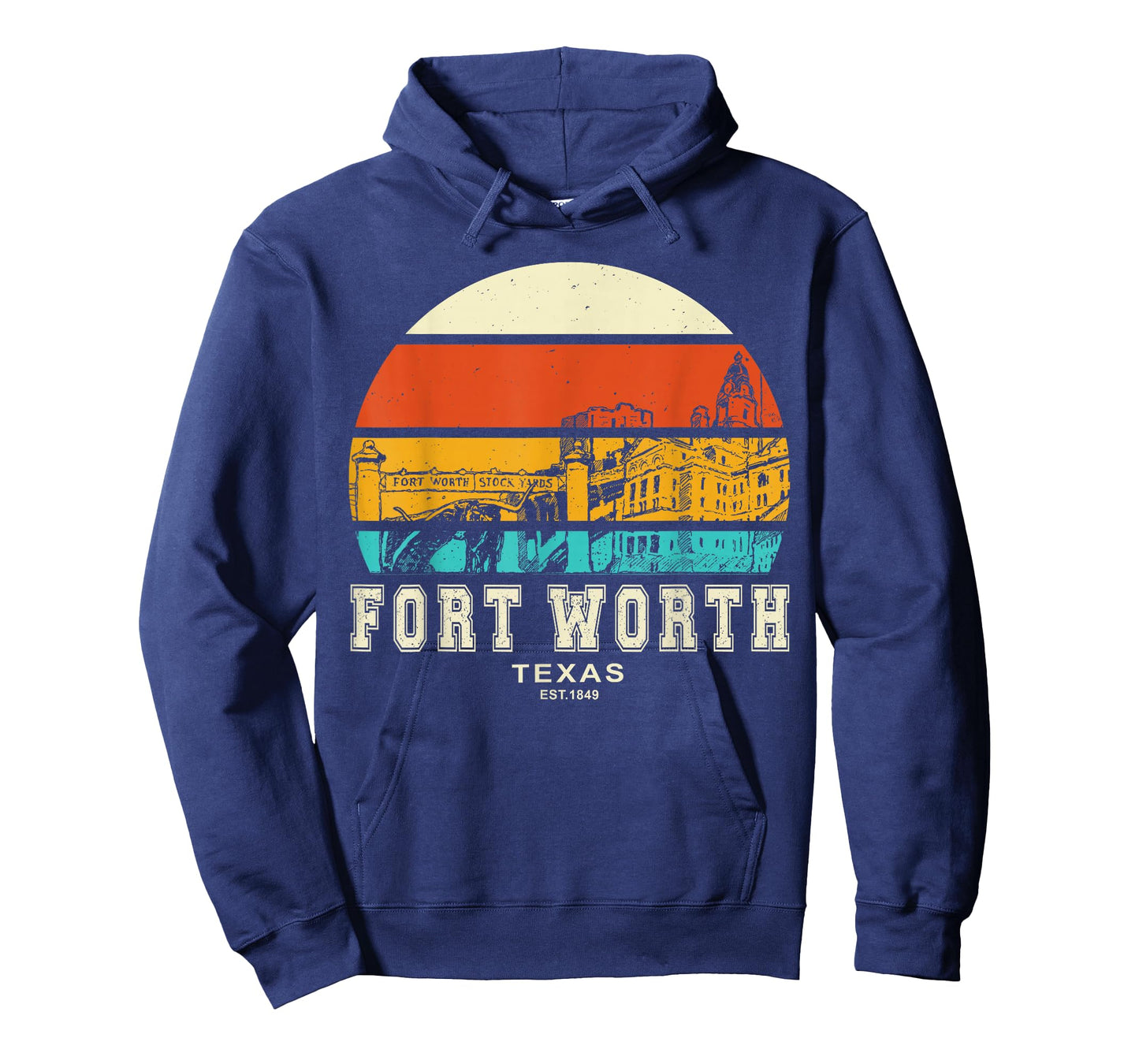 Fort Worth Stockyards Vintage T-Shirt, Small, Black