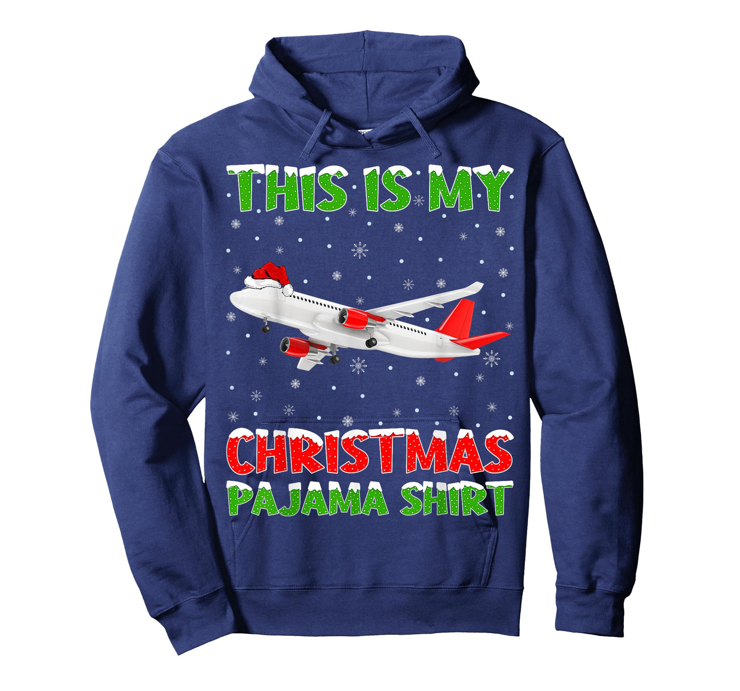 Airplane Xmas Tree Lights This Is My Christmas Pajama T-Shirt