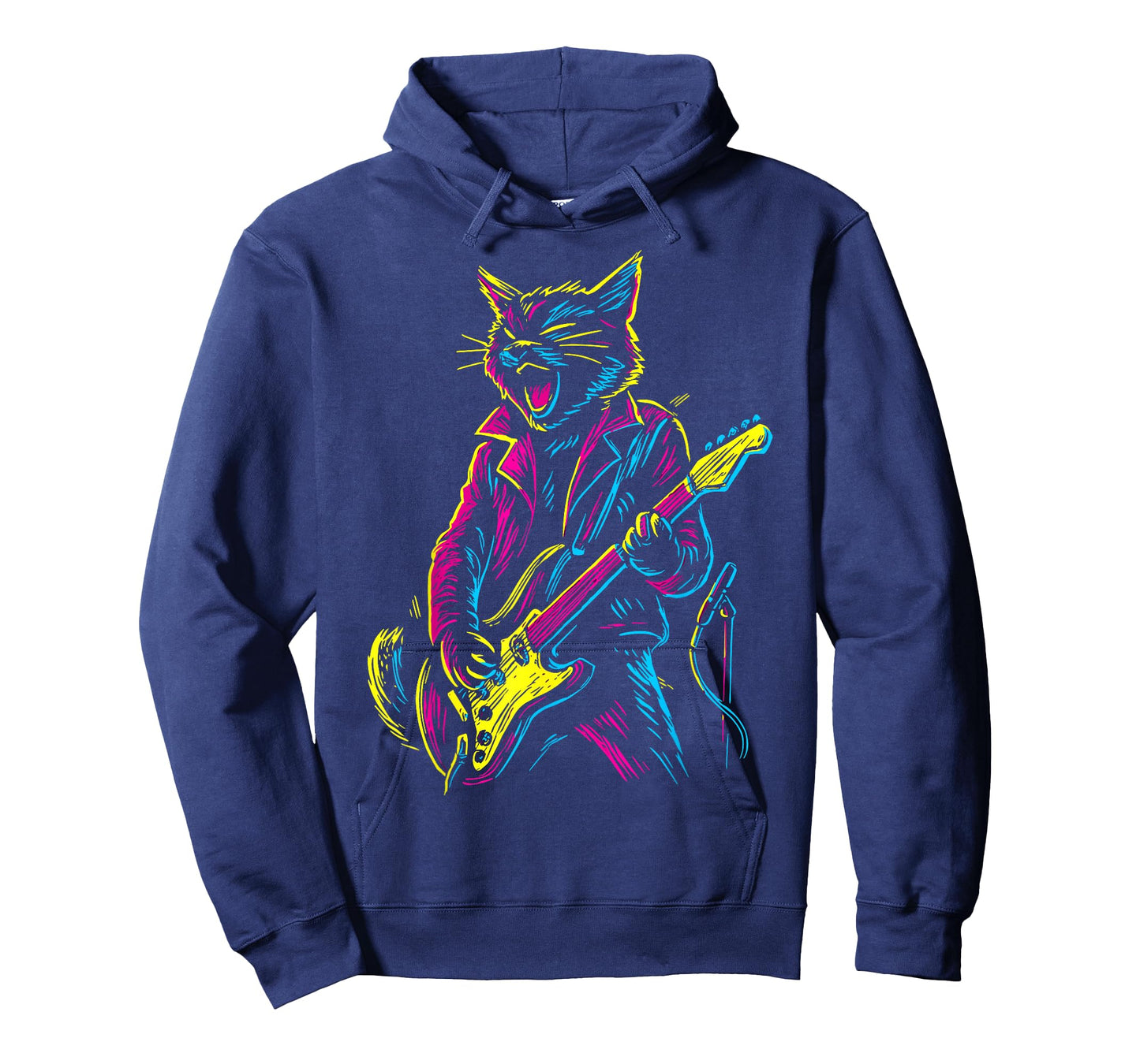 Rock and Roll Cat Guitarist T-Shirt