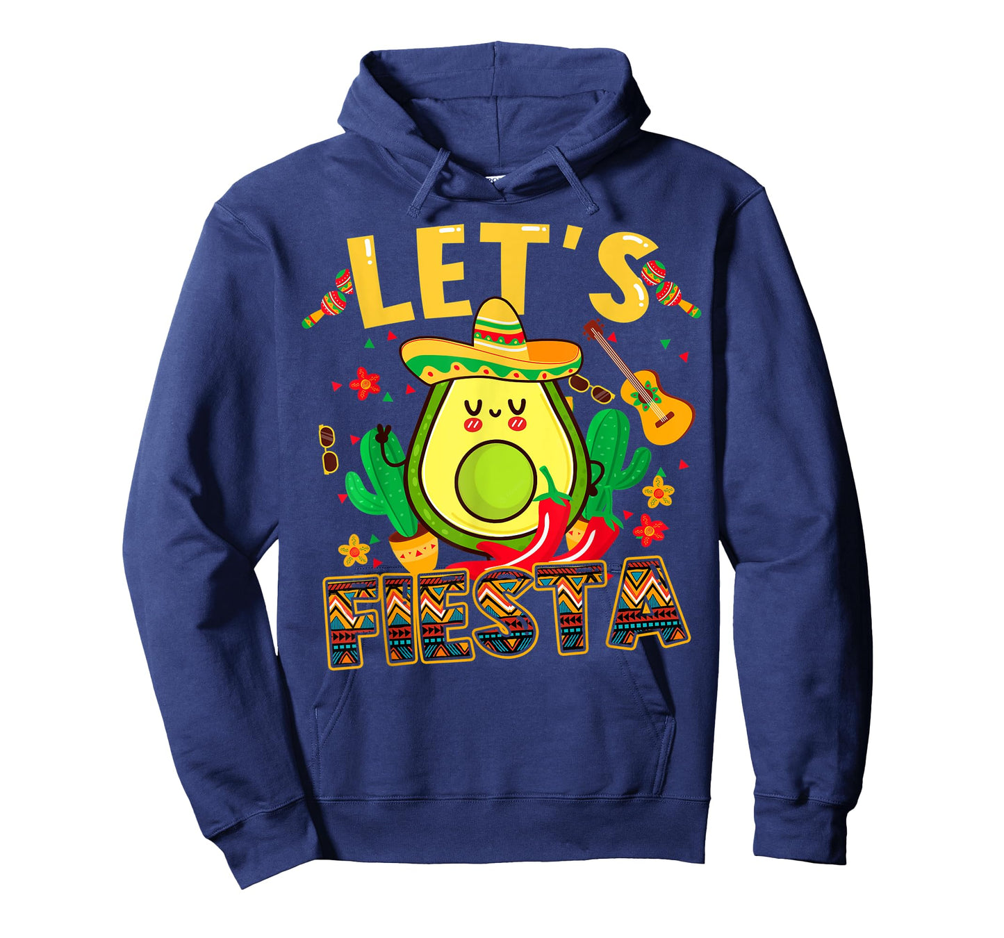Funny Cinco De Mayo Lets Fiesta Avocado Kids Toddler Women T-Shirt