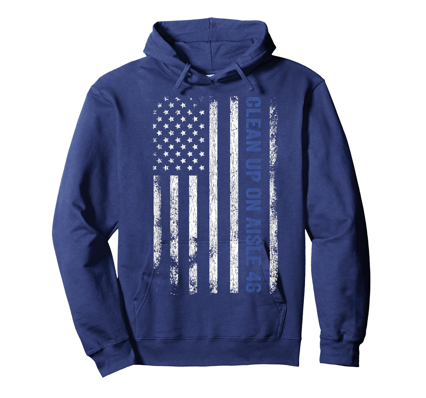 Clean Up On Aisle 46 Impeach Biden 8646 Thin Blue Line T-Shirt