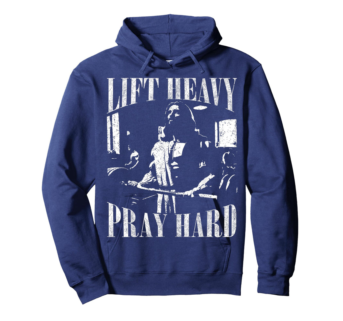 Lift Heavy Pray Hard Gym Jesus Christian for Christian T-Shirt