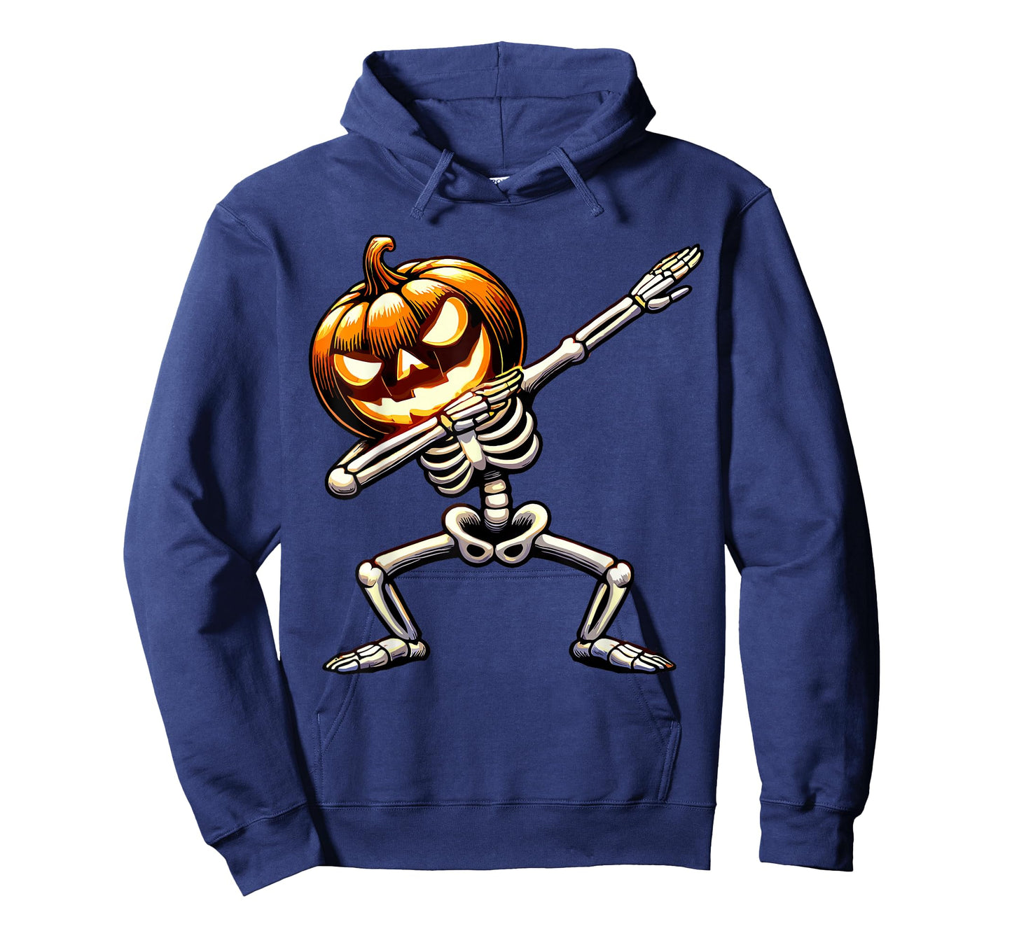 Halloween Boys Dabbing Skeleton Scary Pumpkin T-Shirt