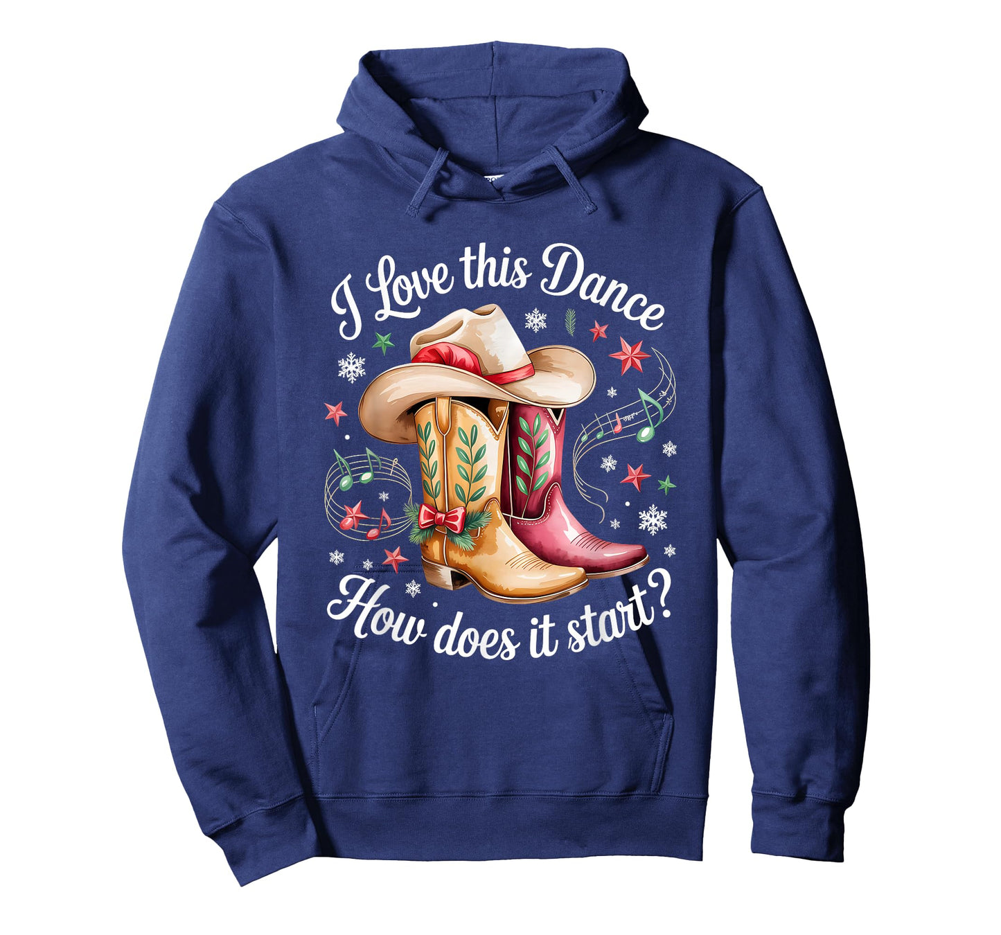 I Love This Dance How Does It Start Line Dance Christmas T-Shirt