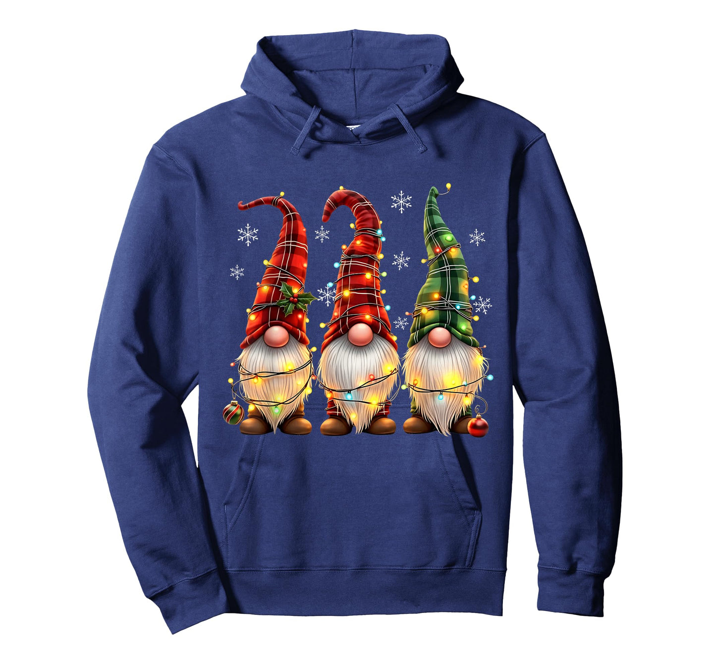 Three Gnomes Men Women Buffalo Plaid Red Christmas T-Shirt