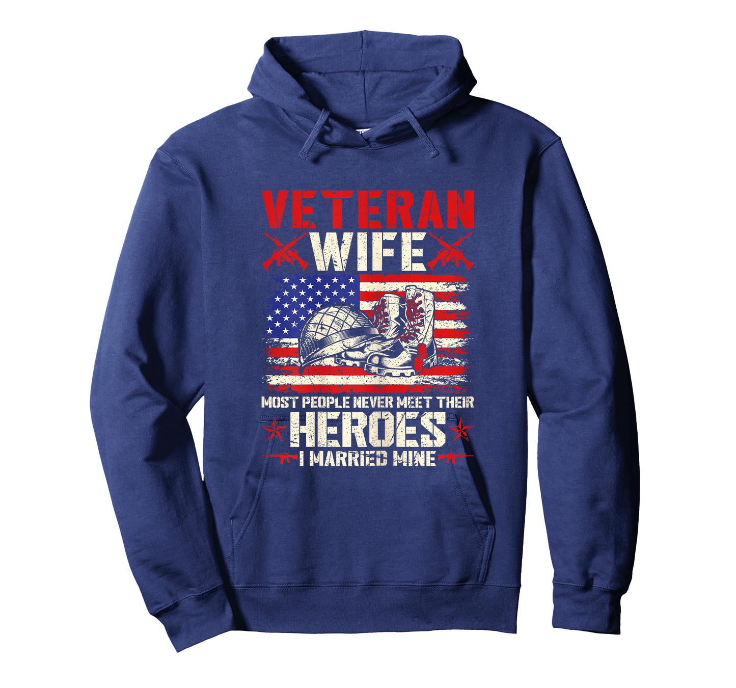 Veteran Wife I Married My Hero US Veteran Army Husband T-Shirt