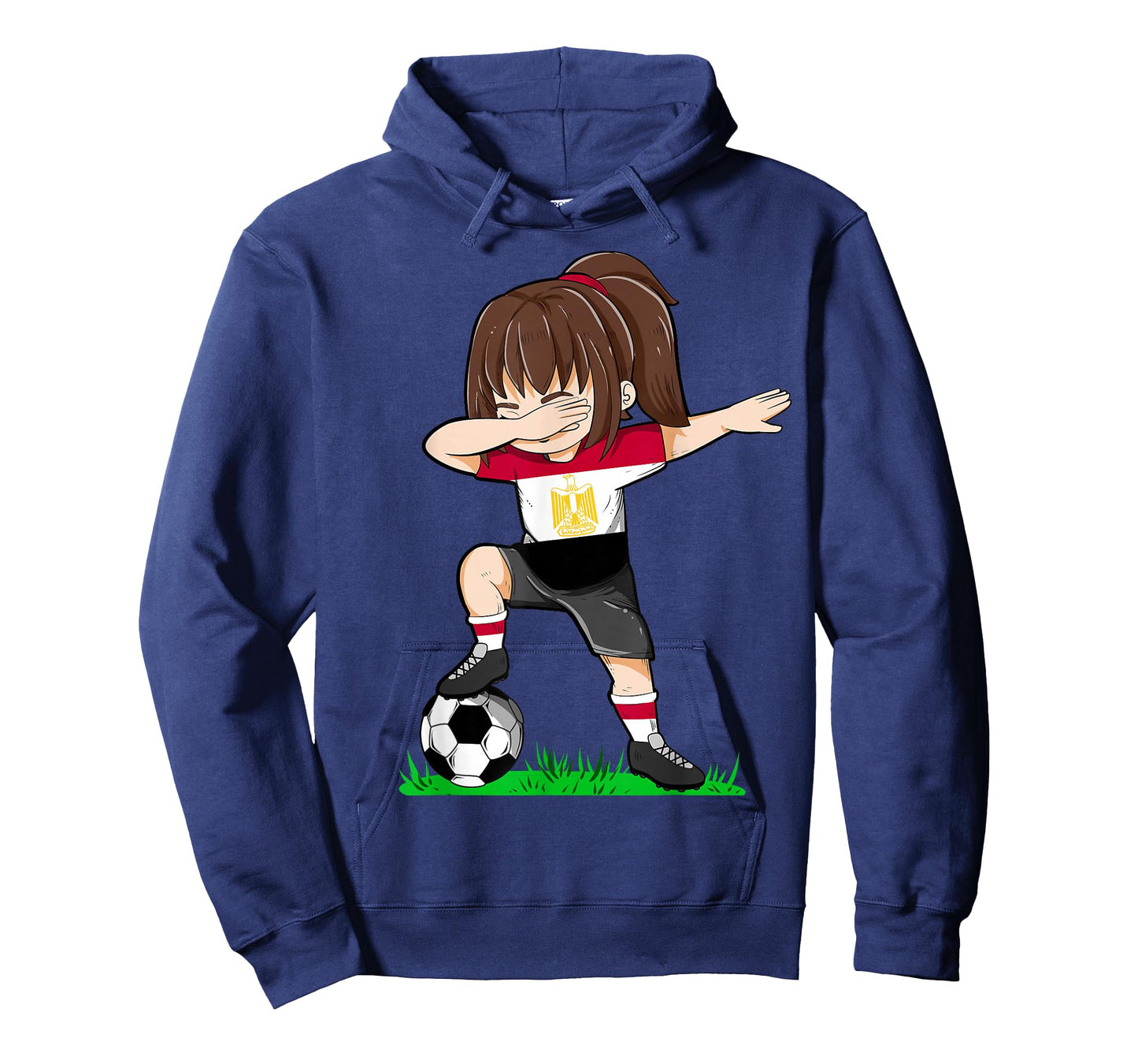 Soccer Egypt Jersey Shirt Egyptian Flag Football Girls Dab T-Shirt