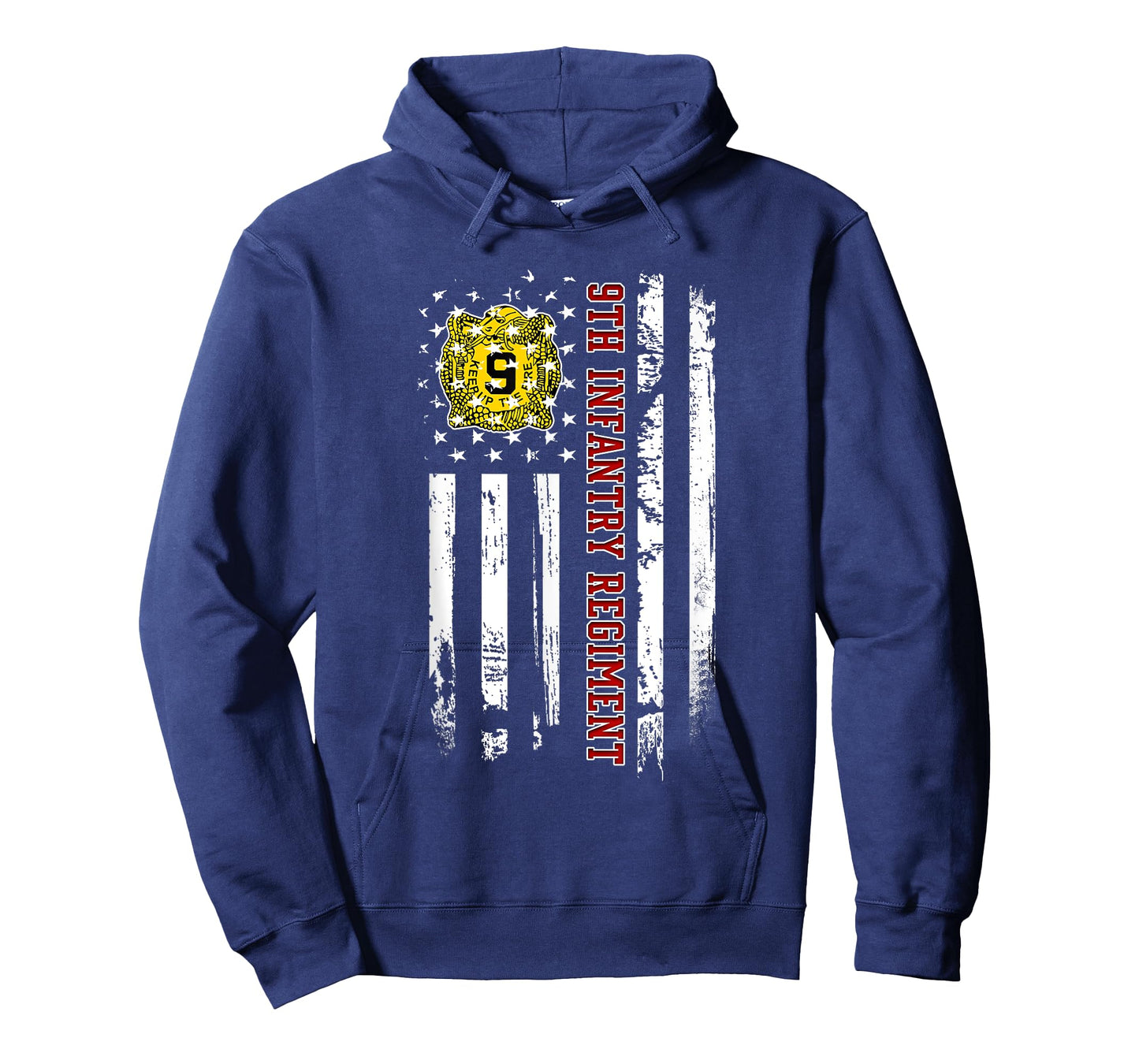 9th Infantry Regiment Veteran USA Flag Veterans Day Xmas T-Shirt